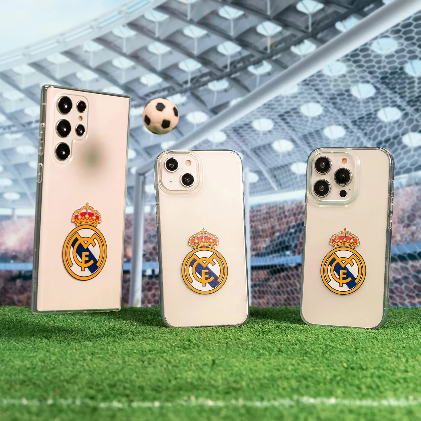 Funda Real Madrid para Xiaomi 14, transparente, silicona flexible, licencia oficial