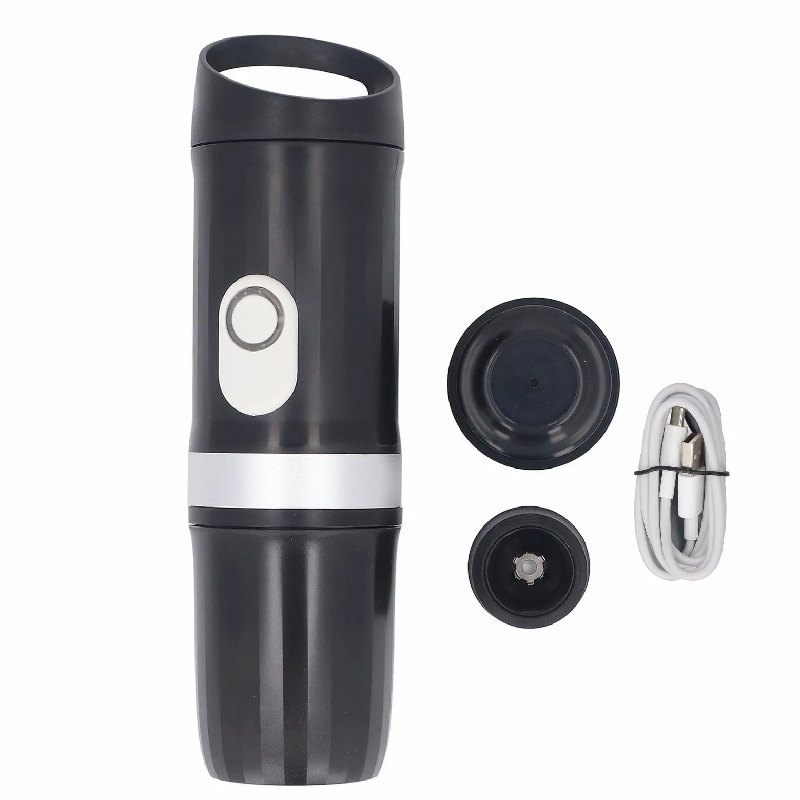 SUNGOOYUE Mini, 20 Bares, de Viaje Inalámbrica Autocalentable con Compartimento para Cápsulas 3 en 1 para Amantes del café