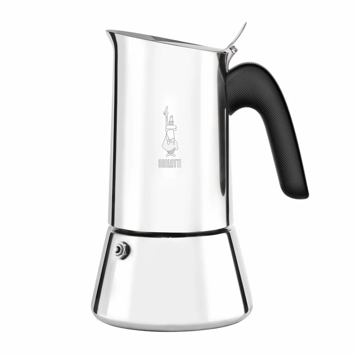 Bialetti Venus Caffettiera in Acciaio Inox, Adatta all'Induzione, Inossidabile, Argento, 6 Tazze