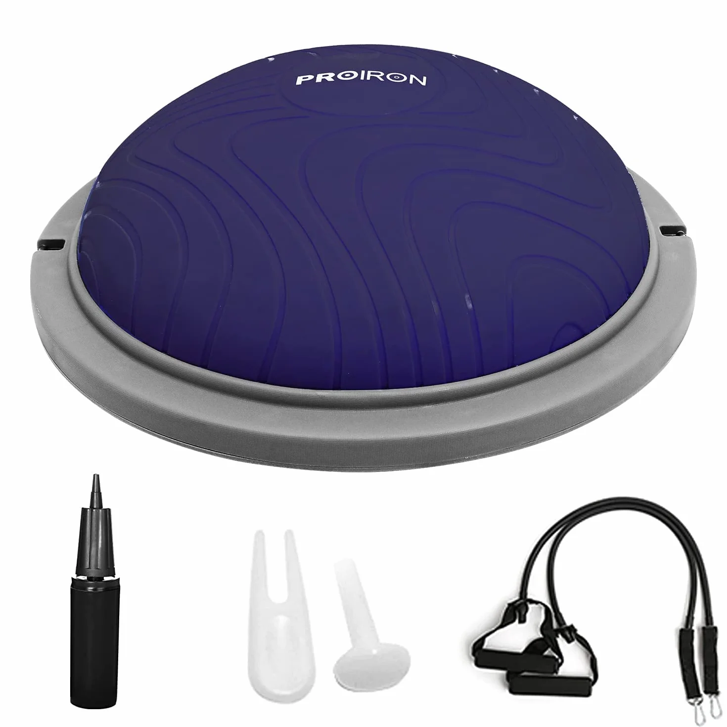 PROIRON Entrenador de Equilibrio Ø47/60cm Bossu Balance Ball con Inflador y Gomas