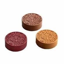 Pavoni Azteca - Molde de silicona 3D, 12 hendiduras uniformes, 135 ml, molde profesional de grado alimenticio para repostería, chocolate y postres gourmet (paquete de 1)