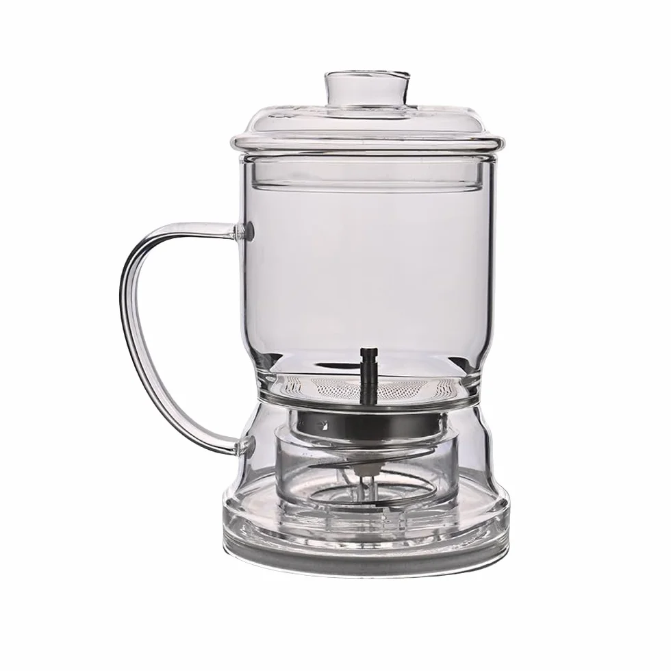 Tetera con Infusor 350 ml, Vidrio – Tetera Cristal para Infusiones y Té a Granel, Infusor con Flujo hacia Abajo – Ideal Infusión Fría o Caliente, Sin Residuos – Regalo Original