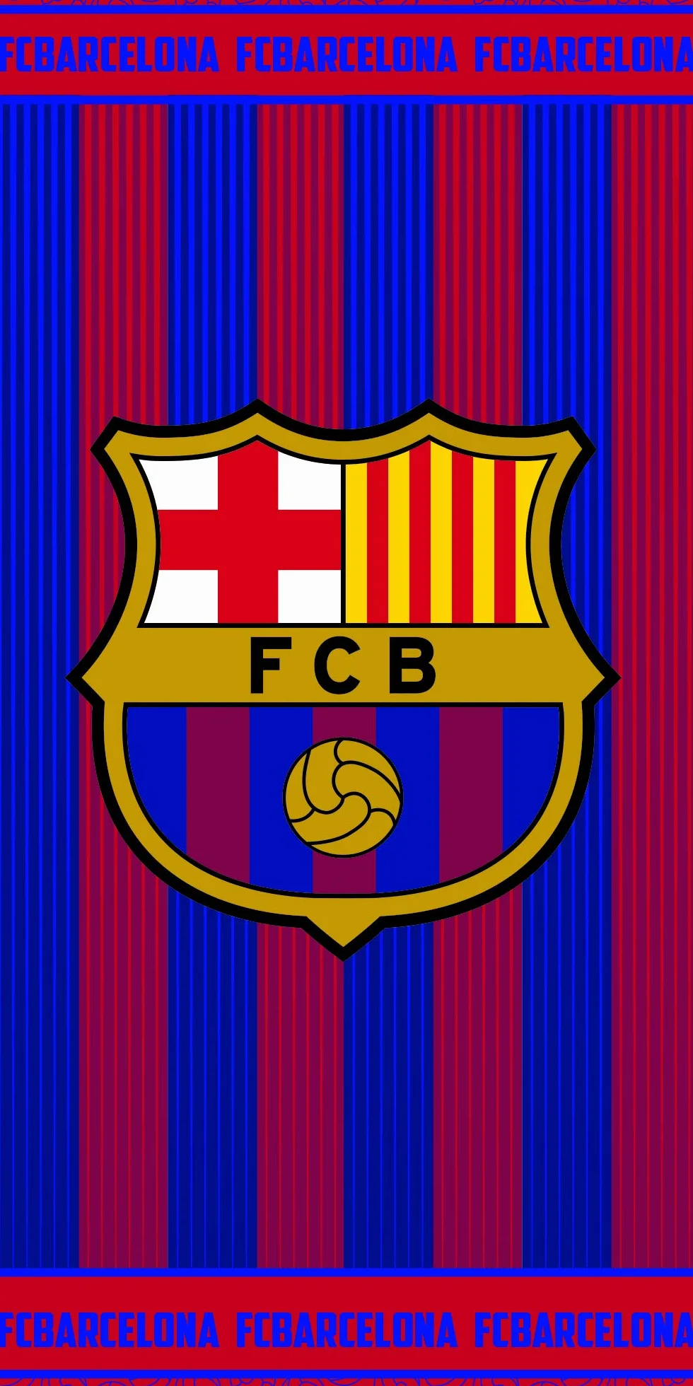 Fc Barcelona Toalla 100% Algodón Azulgrana 70 x 140 cm