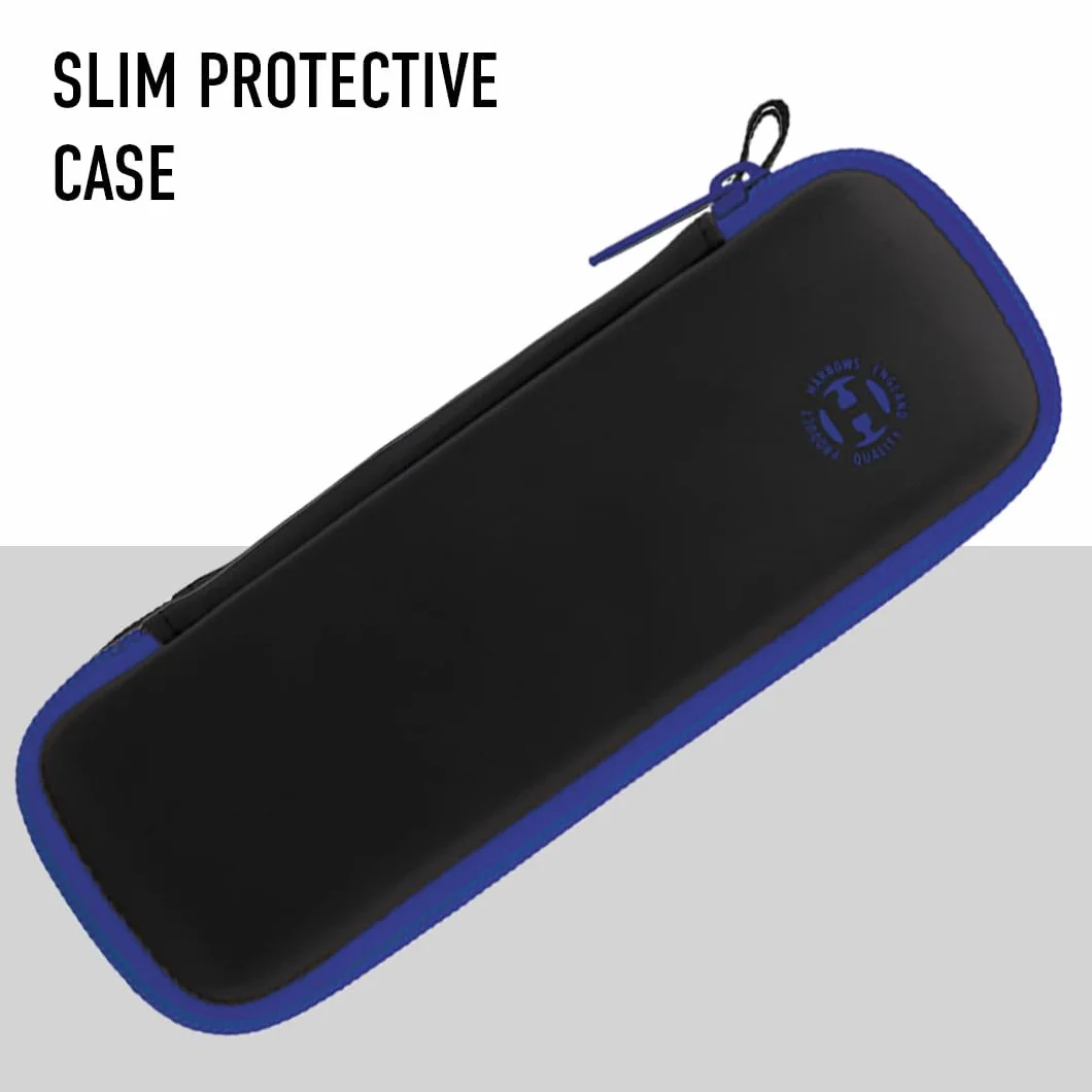 Harrows Blaze - Funda para dardos resistente y duradera de color azul - Puede contener dardos completamente montados