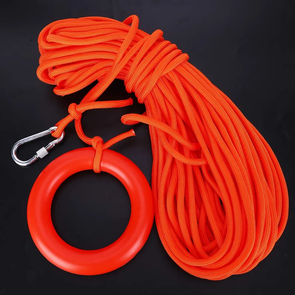Cuerda de rescate 8 mm nailon flotante salvavidas barco seguridad buceo natación