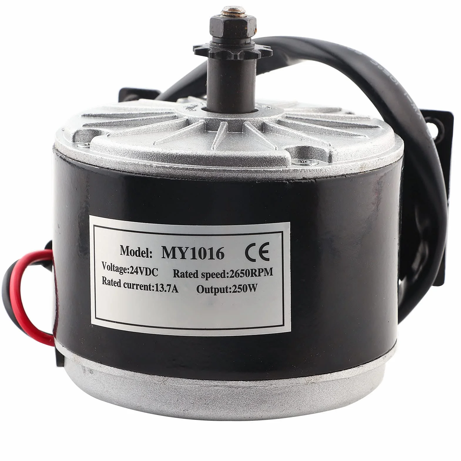 MY1016 24 V 250 W Motor Cepillo Alta Velocidad para Scooter Eléctrico Bicicleta Eléctrica