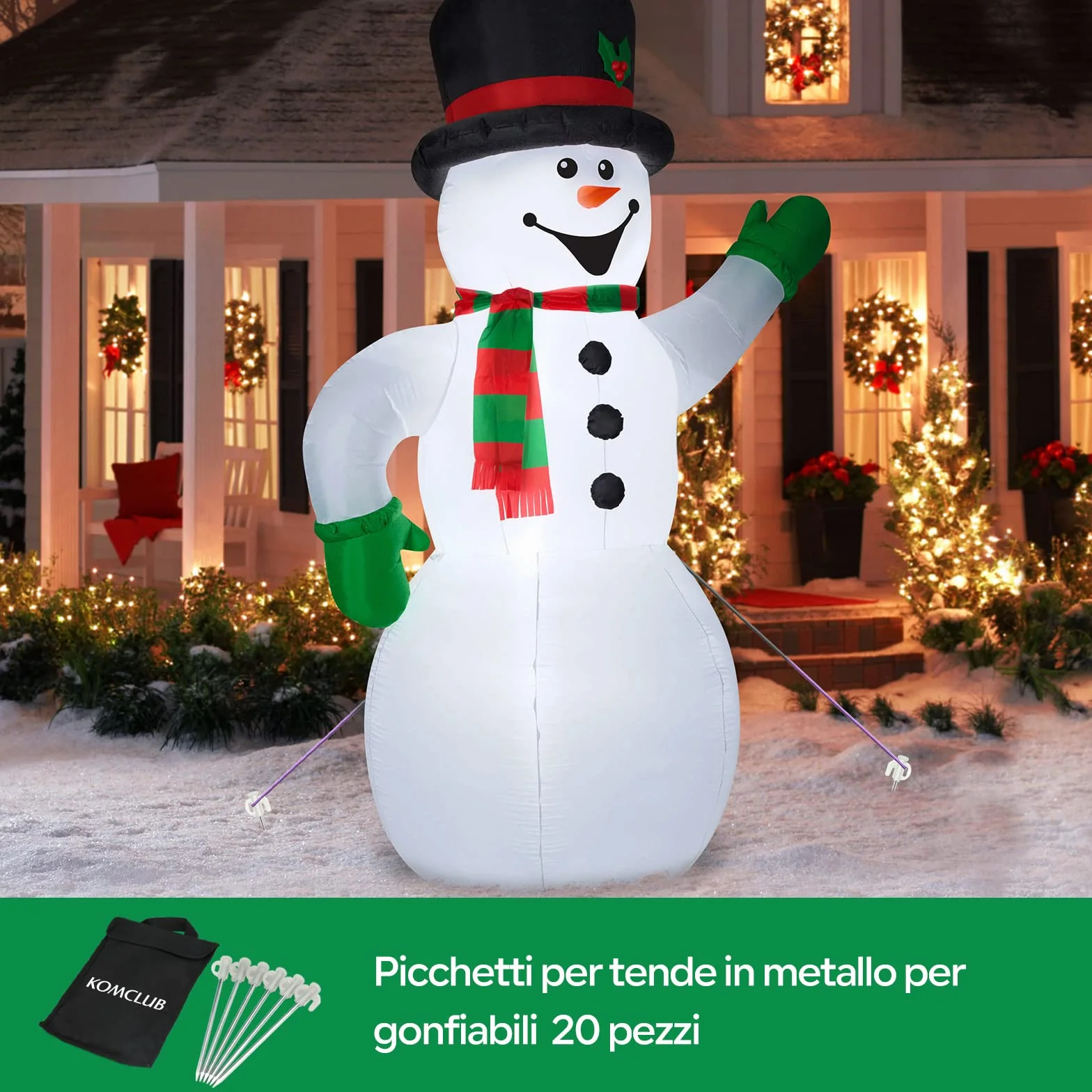Piquetas de metal 20 cm galvanizadas para tienda de campaña suelos duros