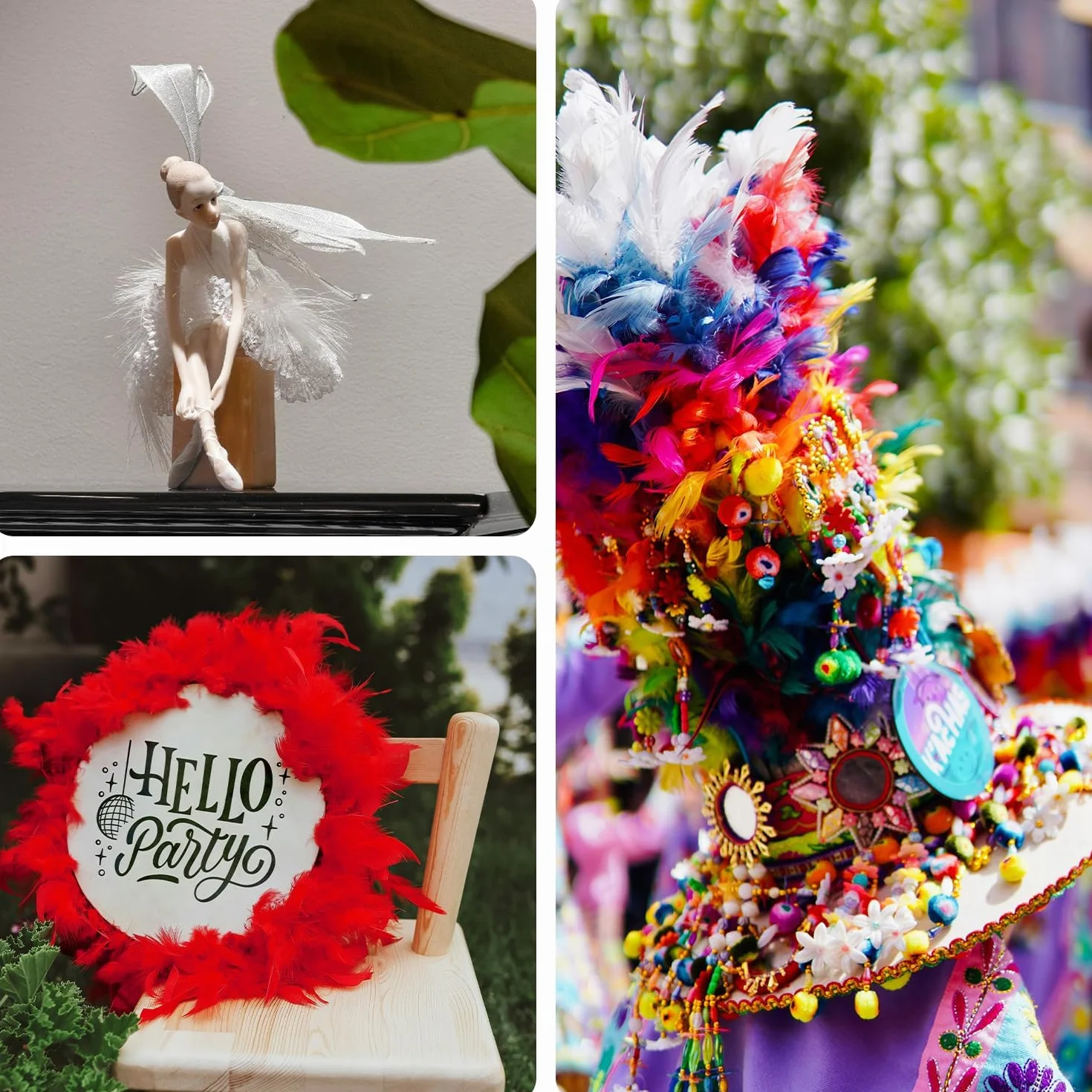 Netuno 150 Plumas Decorativas Verdes oscuros 10g Manualidades Decoración Atrapasueños Fiestas Pascua Navidad Bricolaje Hogar Bodas Cumpleaños Decoraciones Árbol Mesas Proyectos Creativos