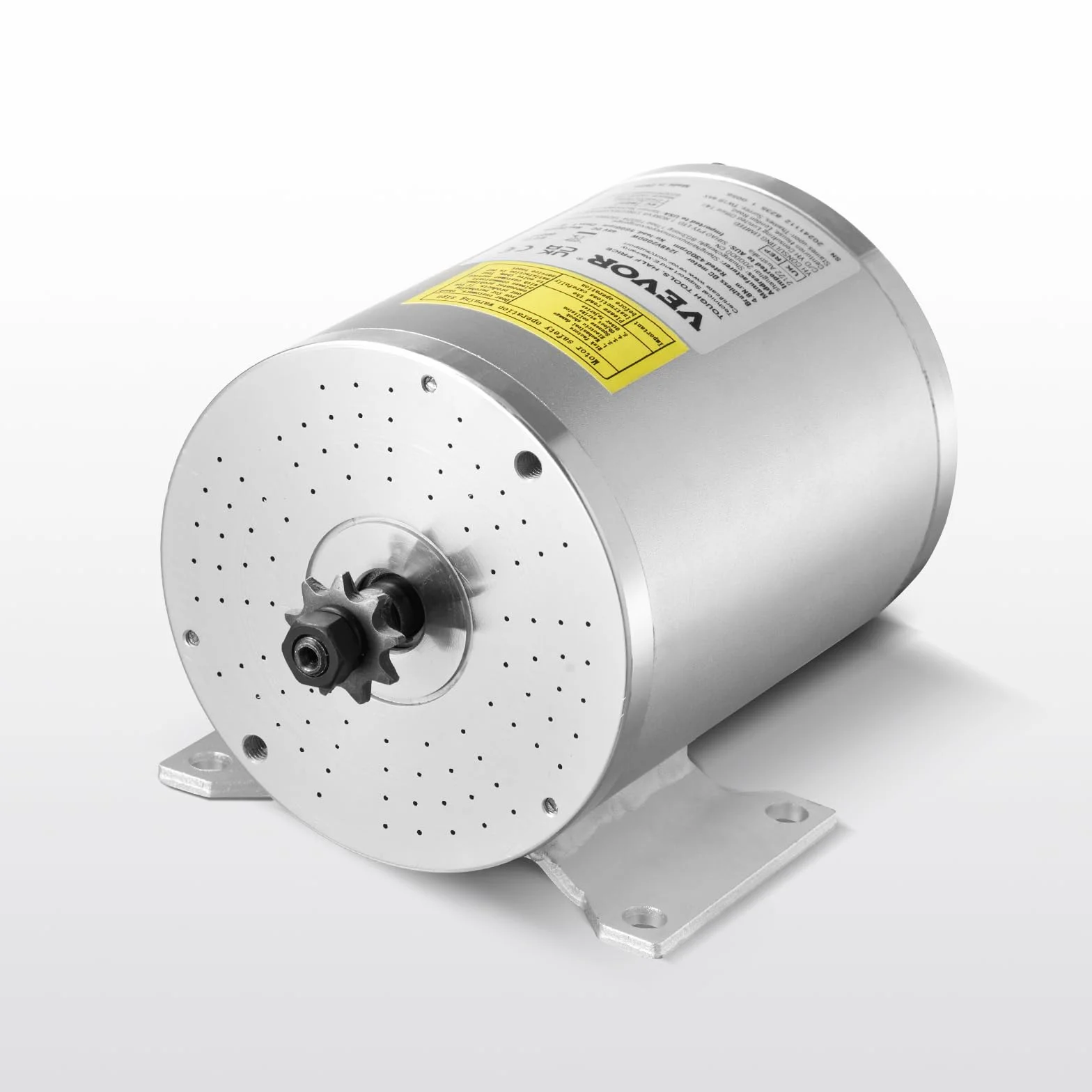 VEVOR Kit de Motor Eléctrico sin Escobillas de CC 2000 W 48 V 4300 RPM con Controlador de Velocidad