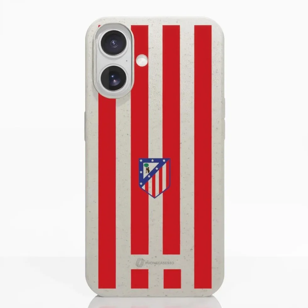 Funda Móvil Apple iPhone 17 Atlético de Madrid Escudo Equipación Protección Ligera Resistente Blanco