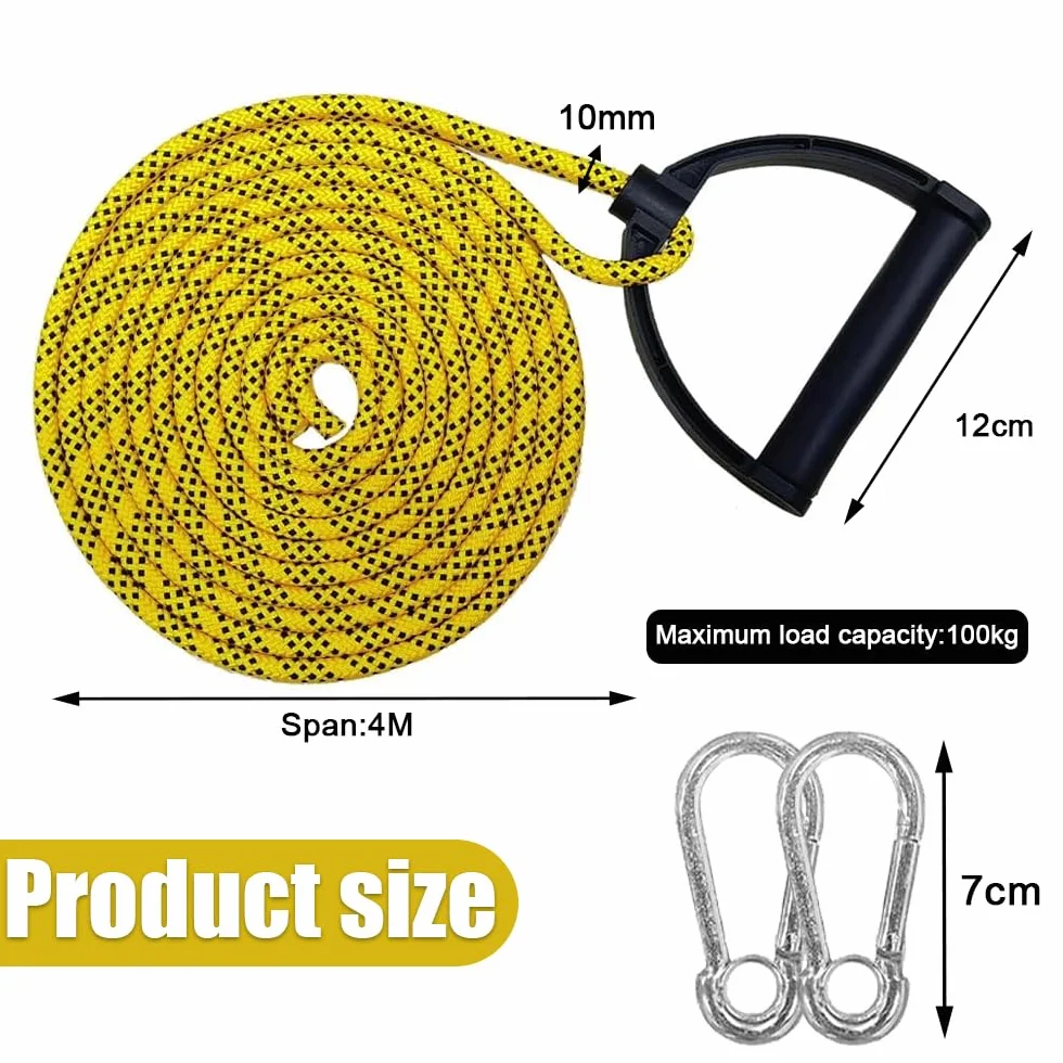 Cuerda de Trineo con Mango 400 cm Nailon Trenzada