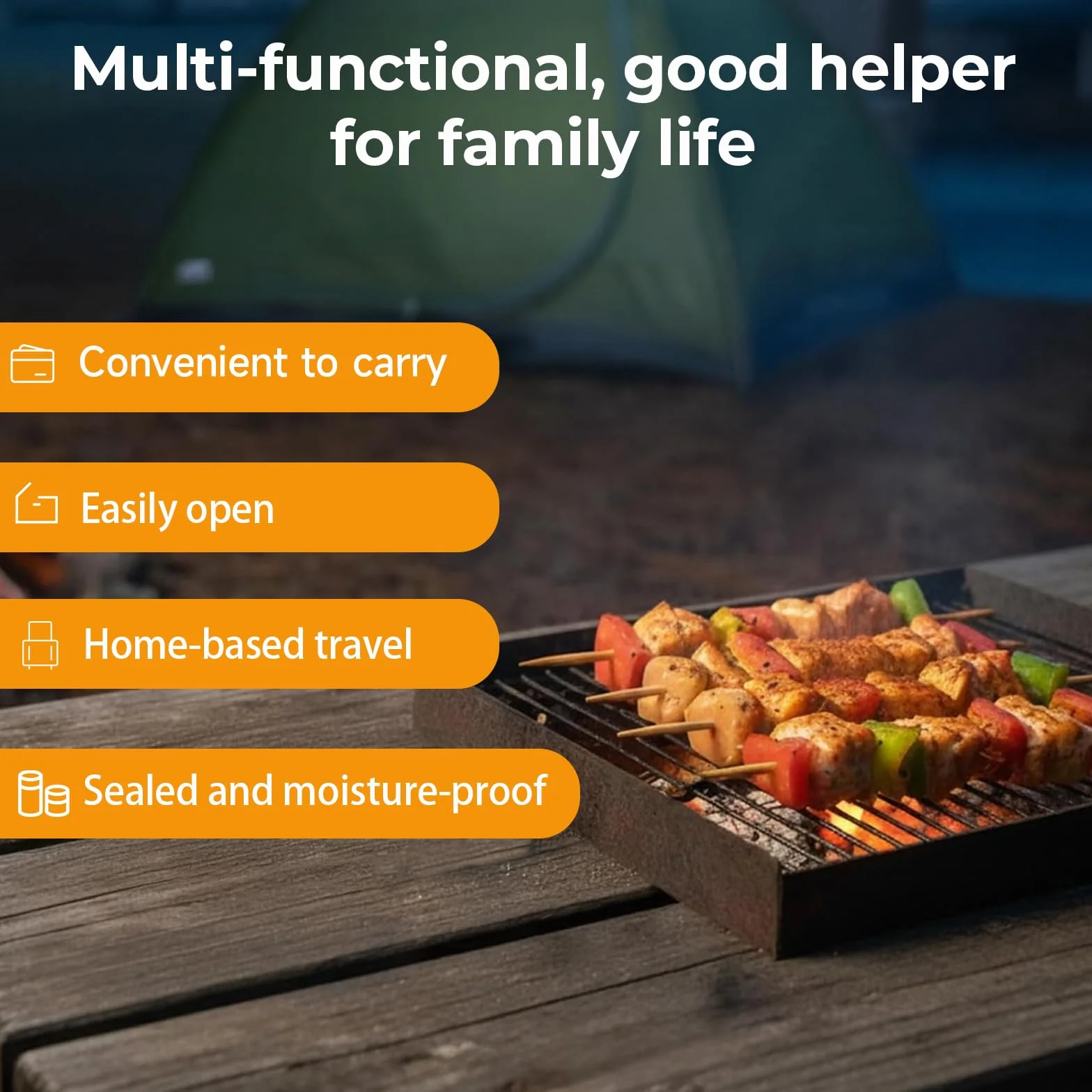 Juego de Mini Tarros de Especias 5 en 1 con Tapa, Impermeables y a Prueba de Fugas, Fabricados en Acero Inoxidable y Aluminio, Dispensadores para Camping Picnic Barbacoa Aire Libre y Cocina