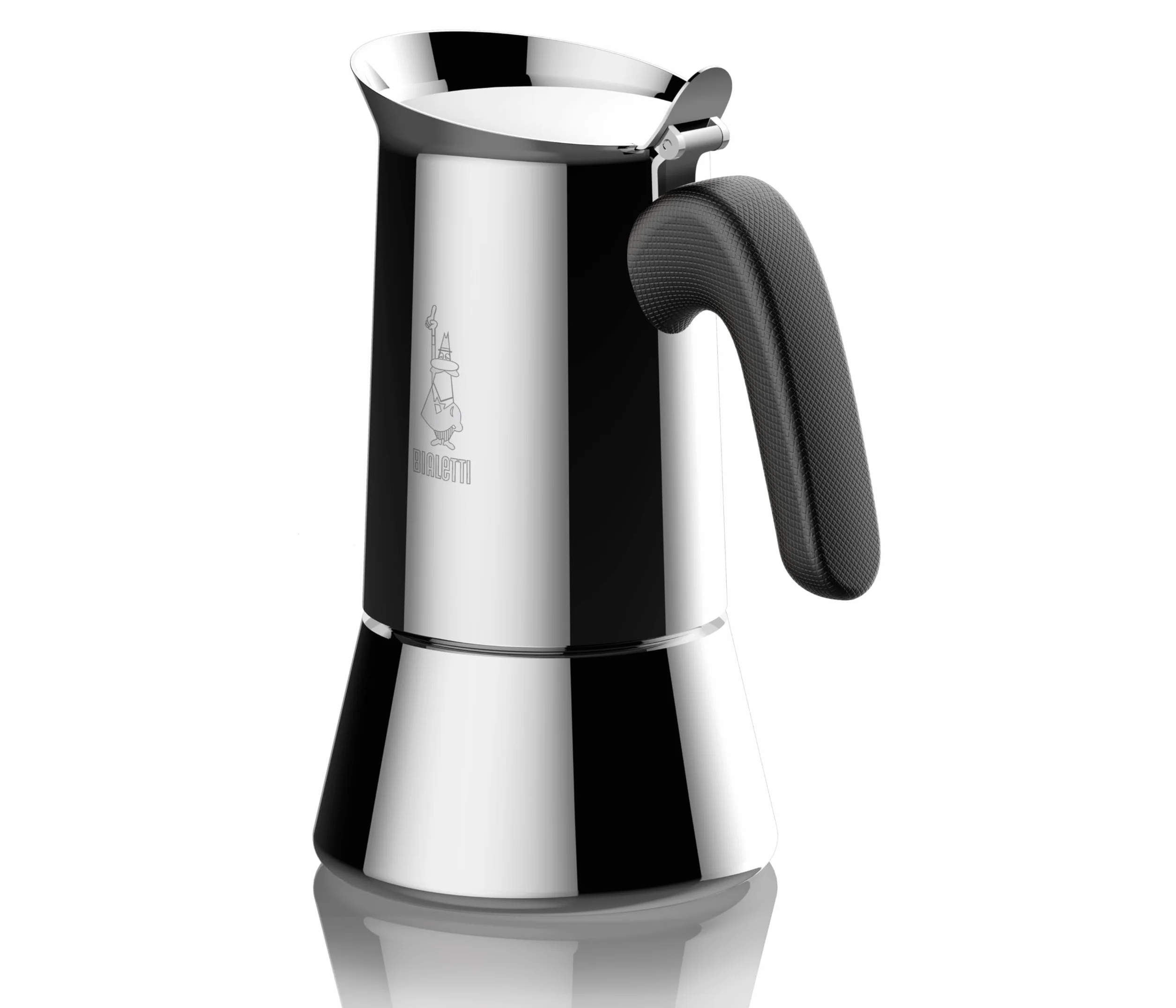 Bialetti Venus Caffettiera in Acciaio Inox, Adatta all'Induzione, Inossidabile, Argento, 6 Tazze