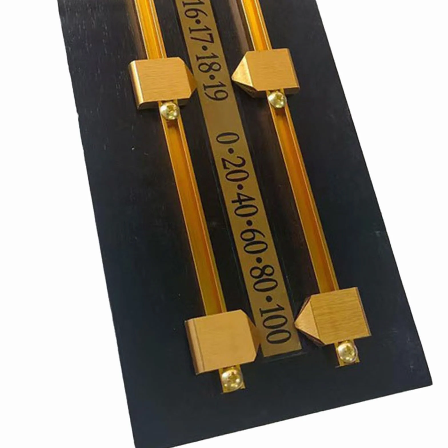 Madera maciza Billar Marcador 45x15x1cm Manual Slide Counter Pool Snooker Negro