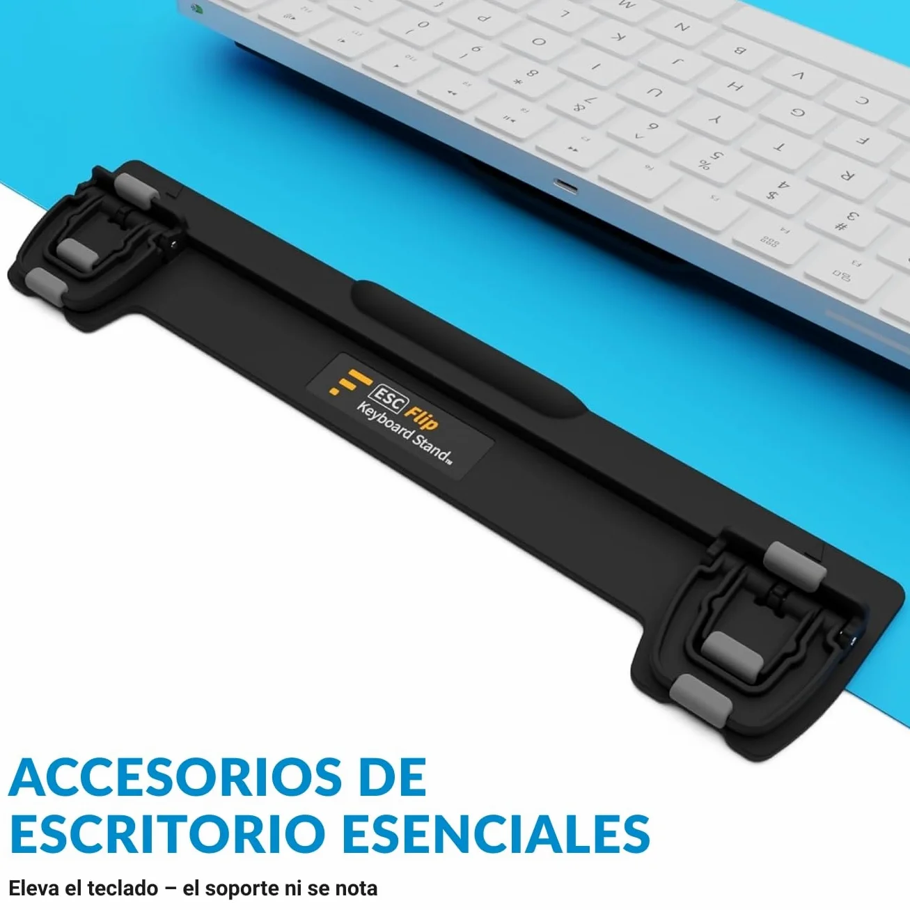 ESC Flip Soporte para Teclado de computadora, 3 Alturas Ajustables (Teclado no Incluido)