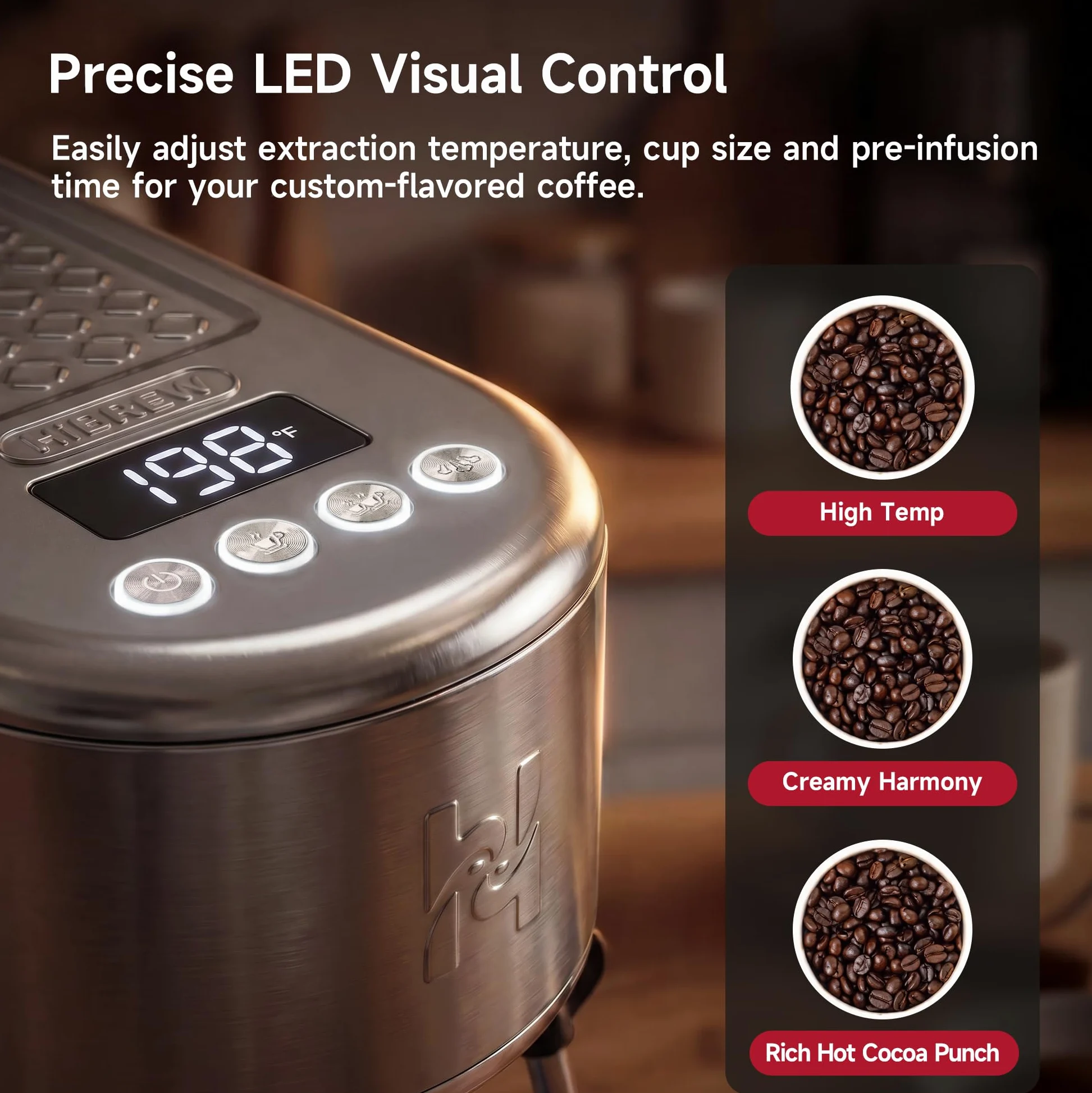 HIBREW H10B Lite - Máquina de espresso programable
