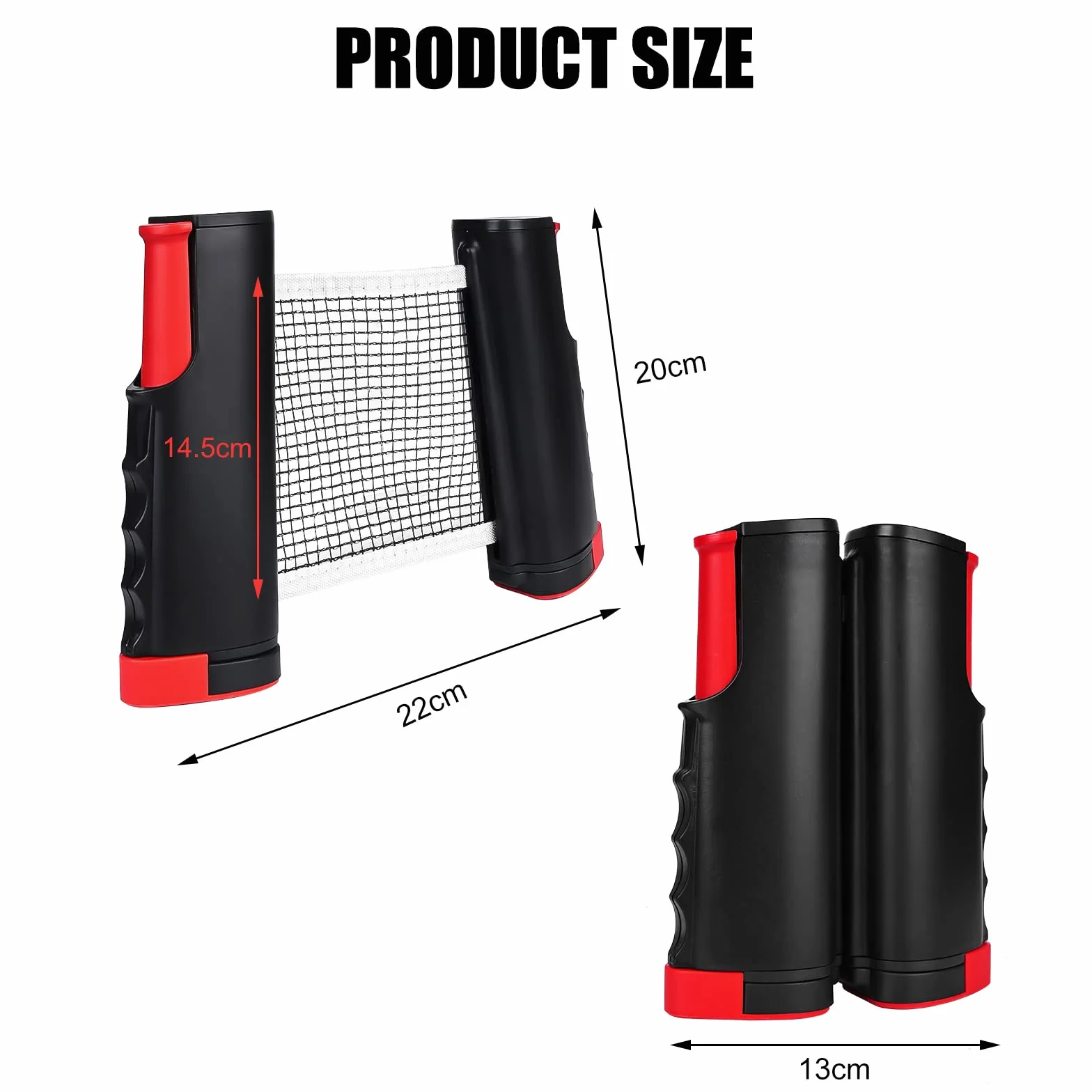 Red de ping pong portátil para exterior e interior, repuesto para cualquier mesa