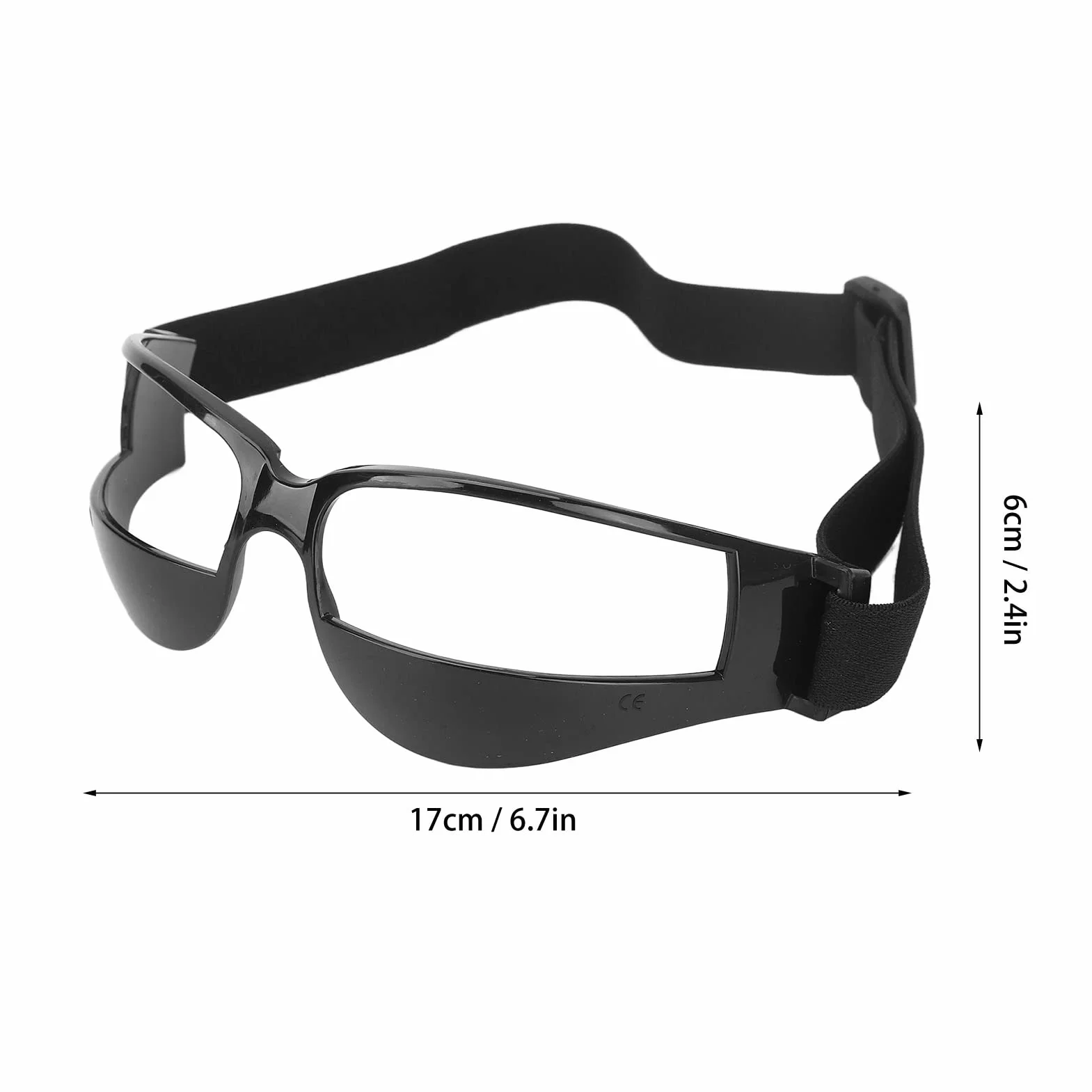 Fyearfly Gafas de entrenamiento de baloncesto, color negro, ajustables, antiarco, para la escuela, adolescentes