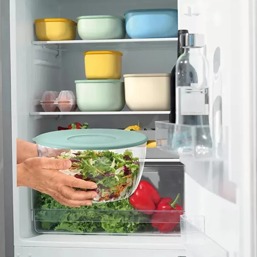 Guzzini - Kitchen Active Design, SPIN&Store, Centrifugadora de Ensalada con Tapa - Verde Oliva, 26 cm - 170900175