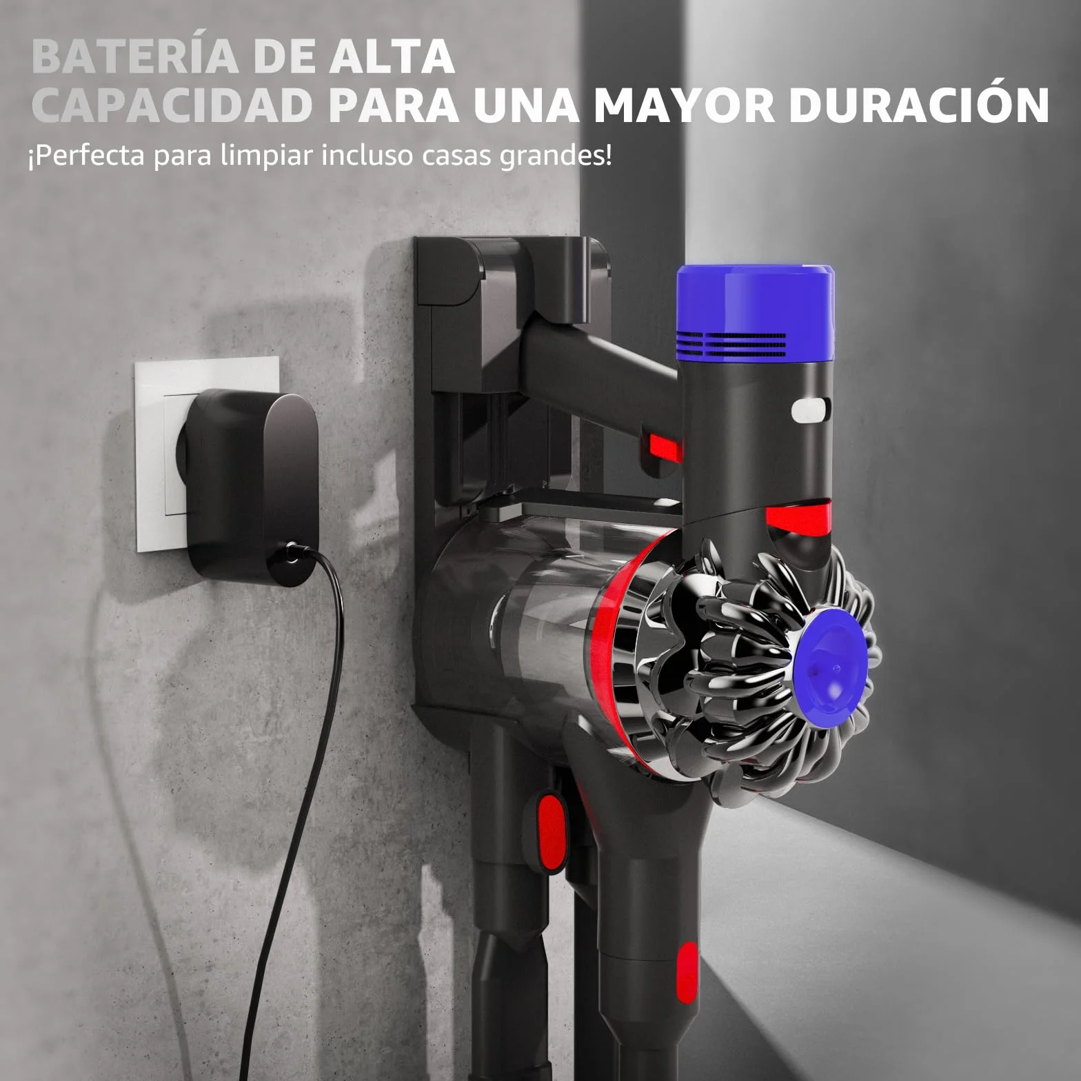 EGR Mejorada V8 Batería para Dyson V8 Absolute/Animal/Motorhead/Fluffy SV10 Carbon Fiber Aspiradora Batería de Repuesto con 5 Filtros y 3 Tornillos
