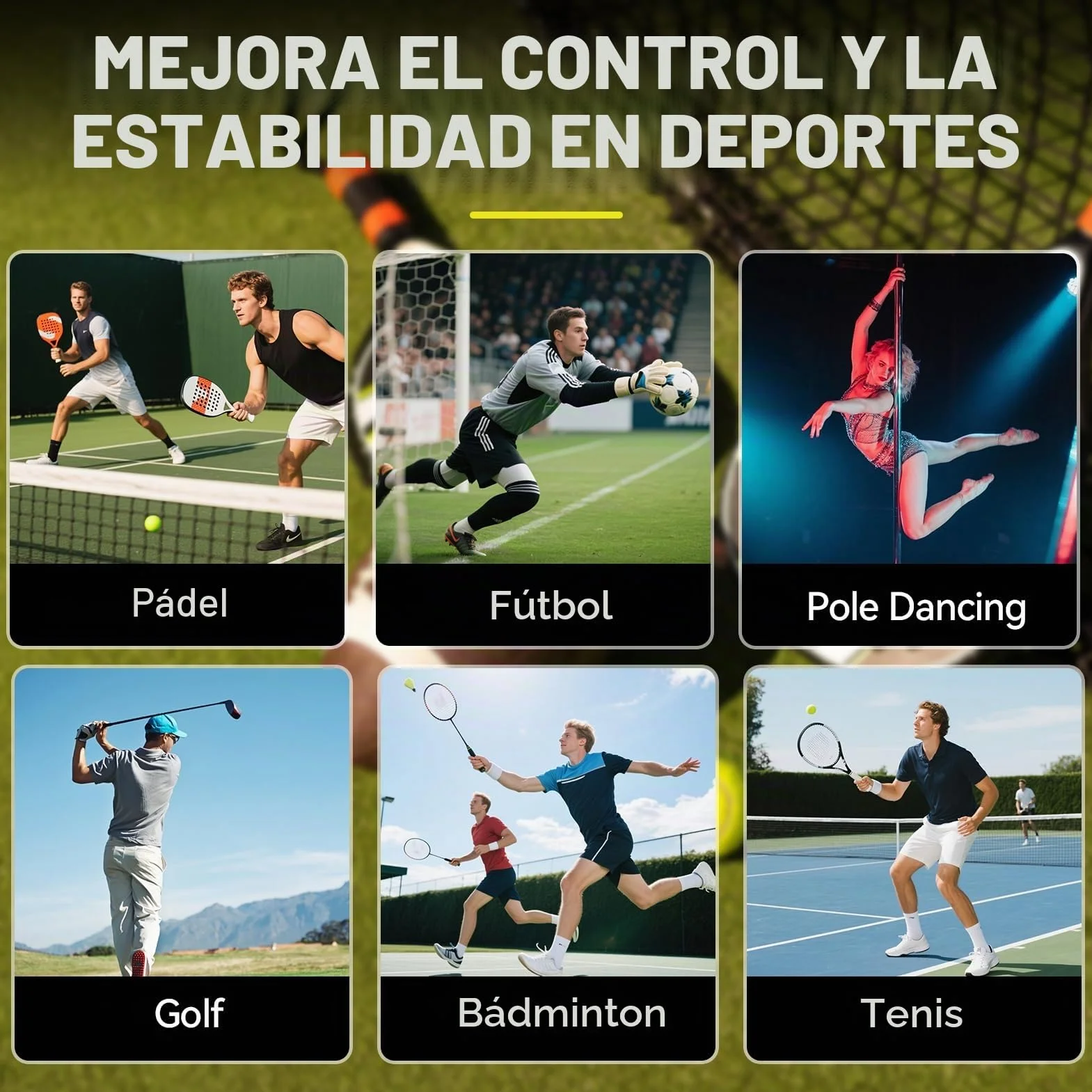 Spray Antideslizante para Padel, Grip, Mejora Agarre, 120 ml