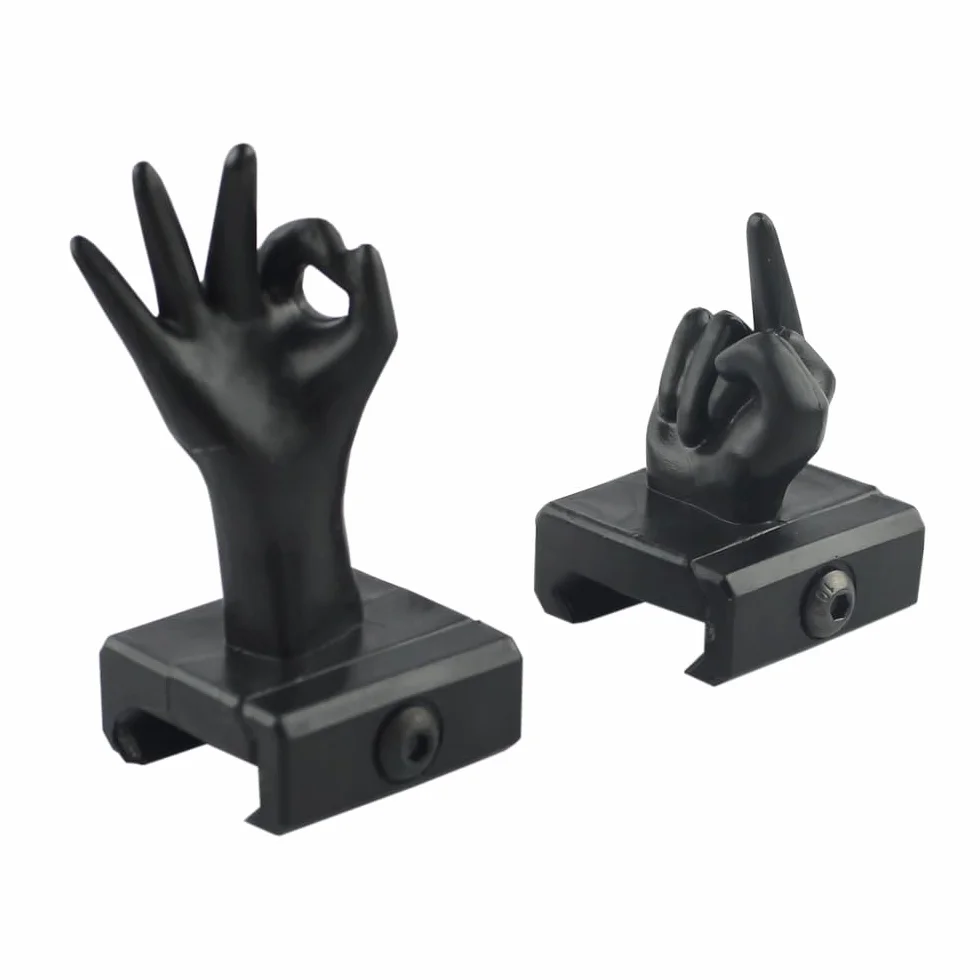 ACEXIER Mira de Pulgar 4 Piezas para Rail de 20mm Montura para Visor de Caza