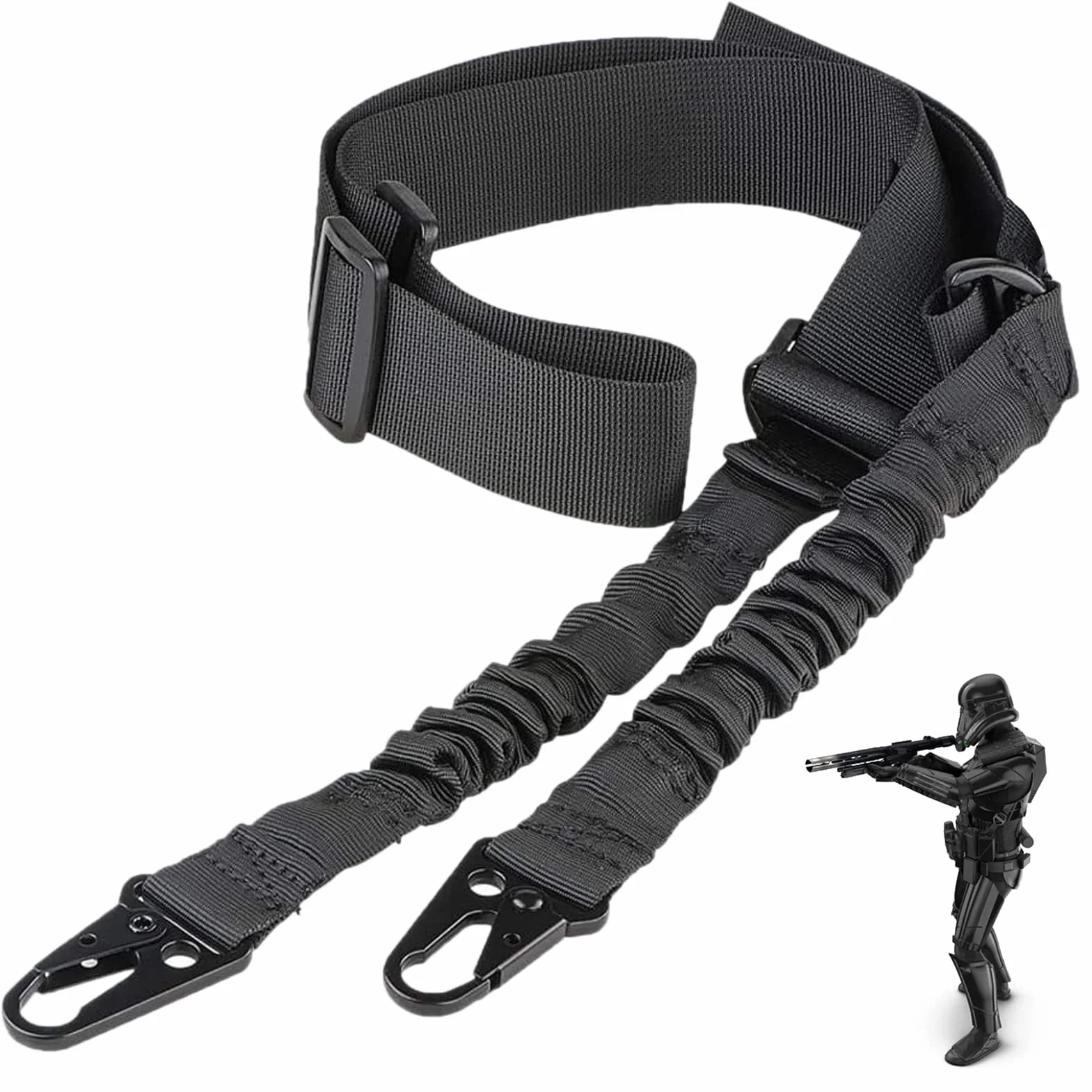 ZONSUSE Táctica Cabestrillo Eslinga de Arma Rifle Sling 2 Punto