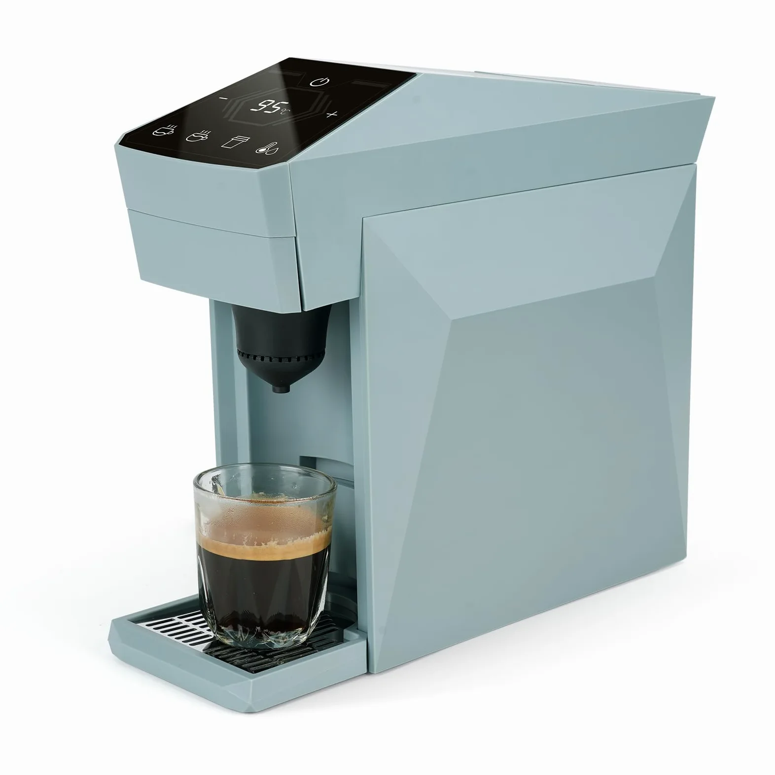 Cafetera 4 en 1, 20 bares, cafetera espresso, tenedor/N Espresso OriginalLine Cápsulas/Dolce Gusto/café molido, color gris nube Upgrade