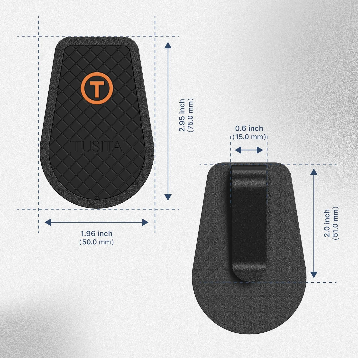 TUSITA Golf Steel HUB Clip de Cinturón Compatible con Bushnell Magnéticos Golf Laser Telémetros Accesorios