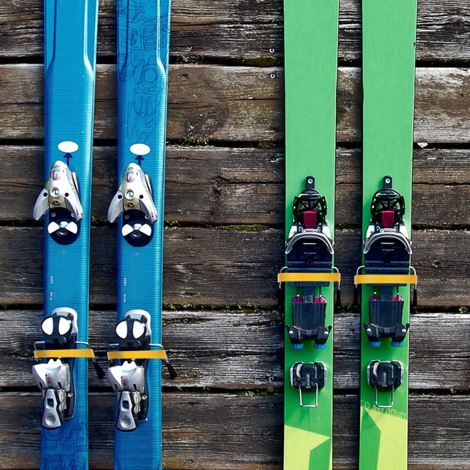 BOXOB Retenedores de Frenos de Esquí, Goma para Snowboard Accesorios Deportes Invierno