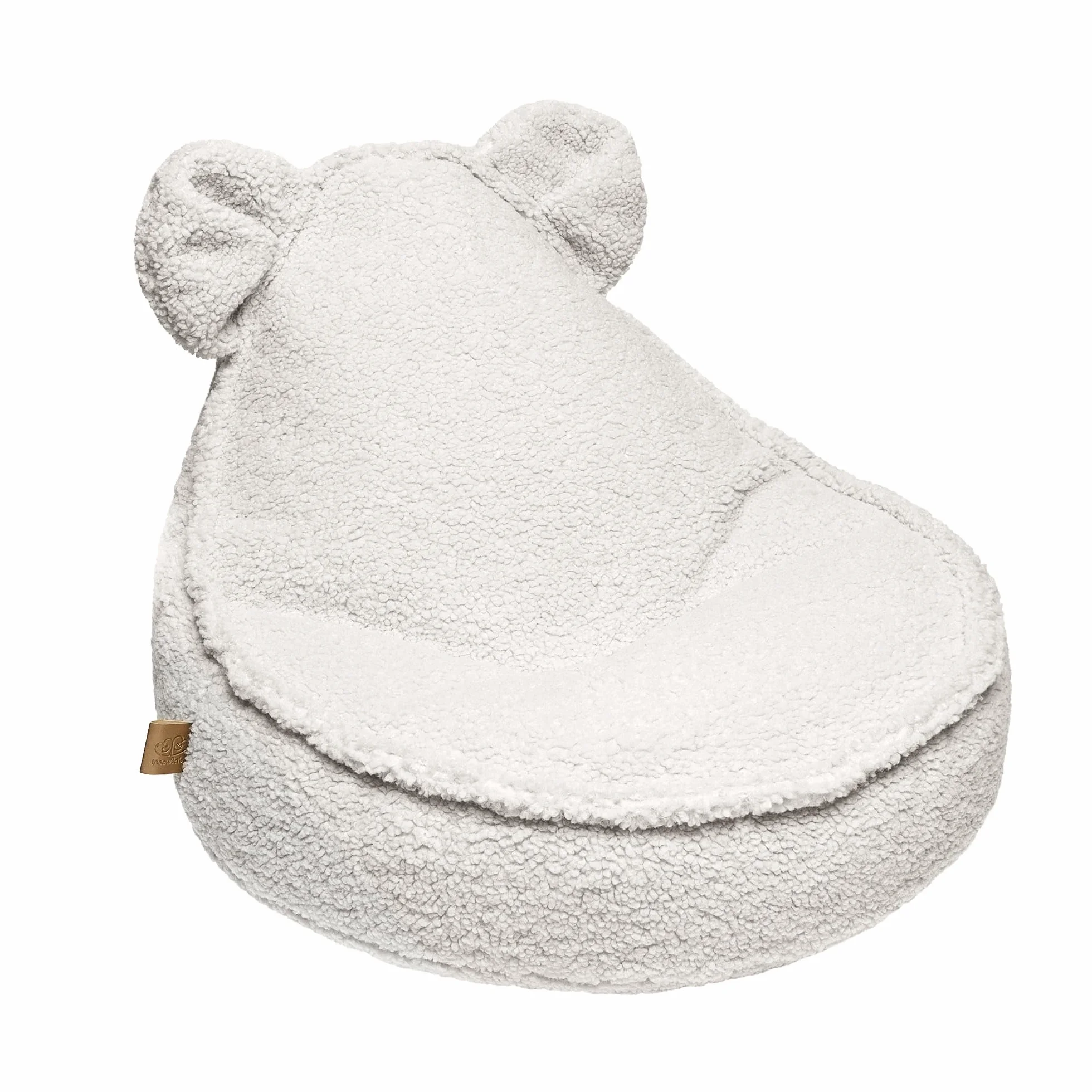 MEOWBABY Puff Oso para Niños, Beanbag, Bearly, Crema