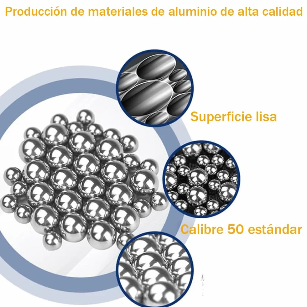 Bolas de Paintball .50 Cal Aluminio Sólido 2,6 Gramos para Umarex T4E TR50 HDR50 HDP50