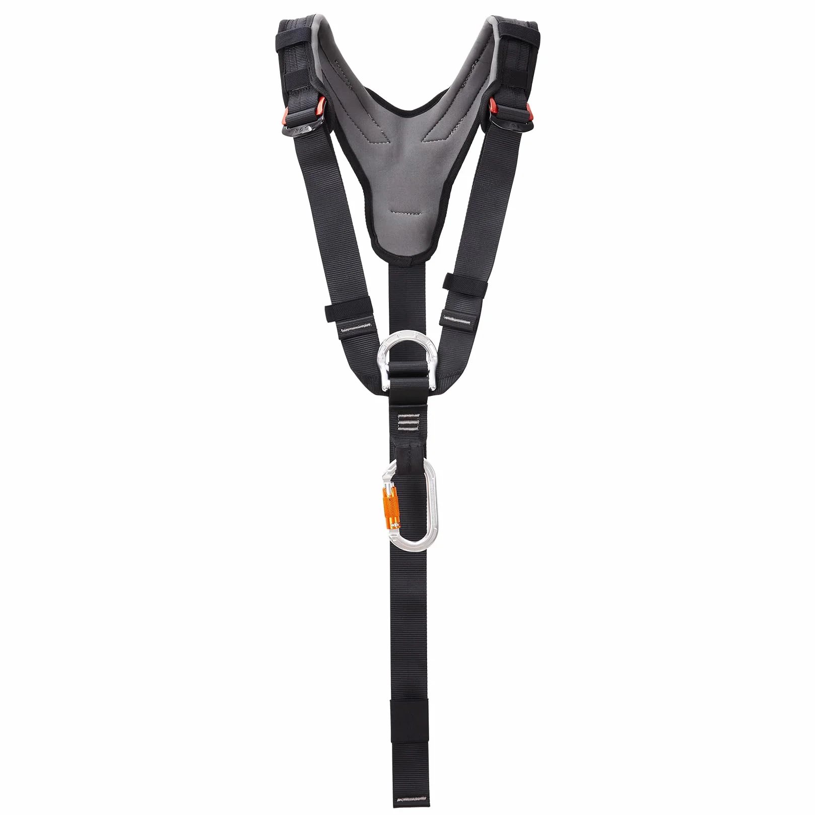 Arnés de Seguridad de Medio Cuerpo Nylon Negro Talla Universal para Construcción y Escalada