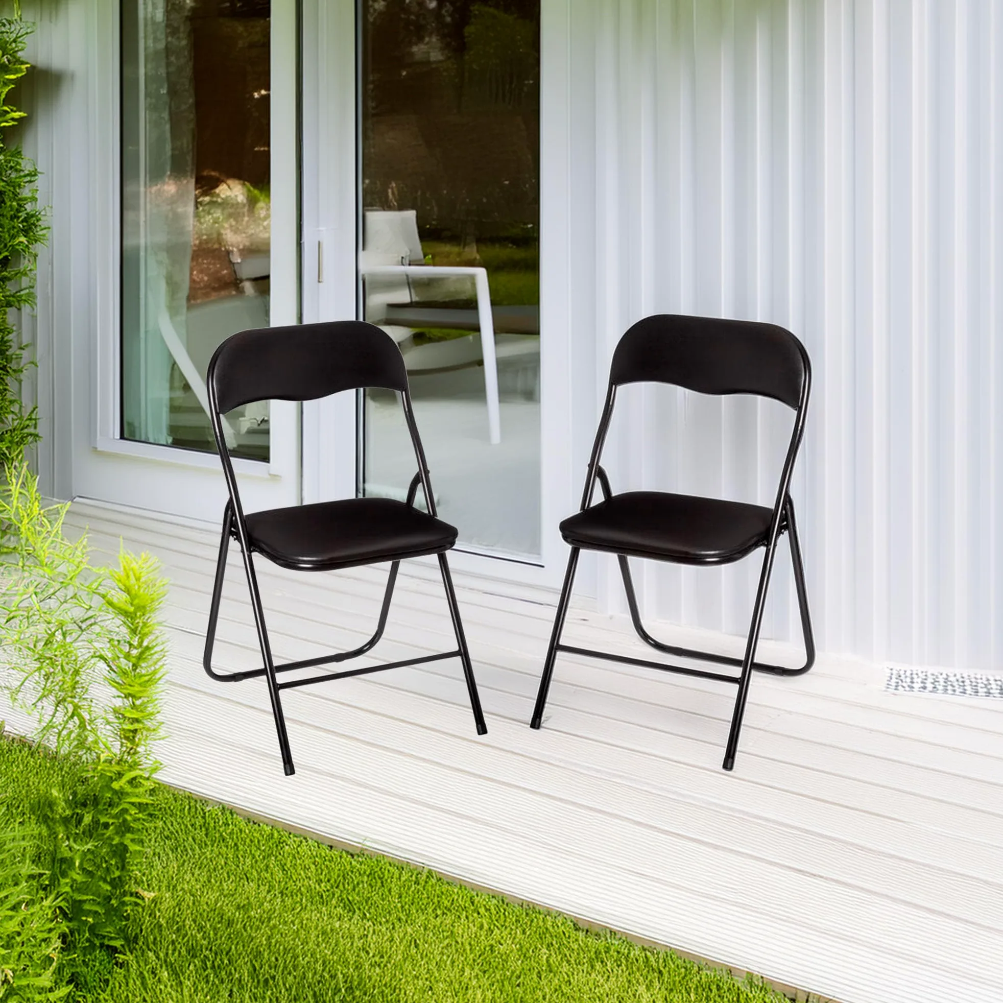 Well Home - Silla Plegable Negra - Básica