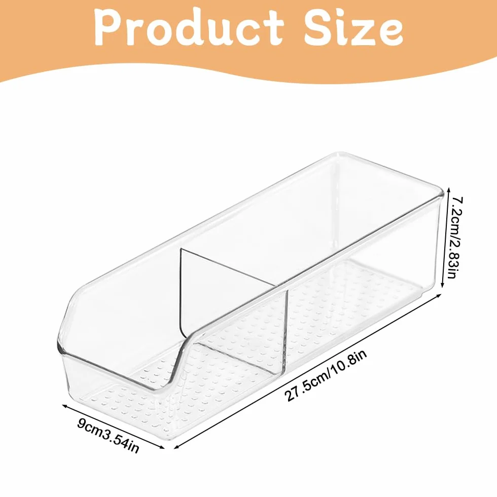 1Pcs Plástico Caja Infusiones, Transparente Caja Para Te, Dividido Cajaa de te de Fácil Acceso, Organizador Infusiones con 2 Células para Café, Azúcar (1PCS)