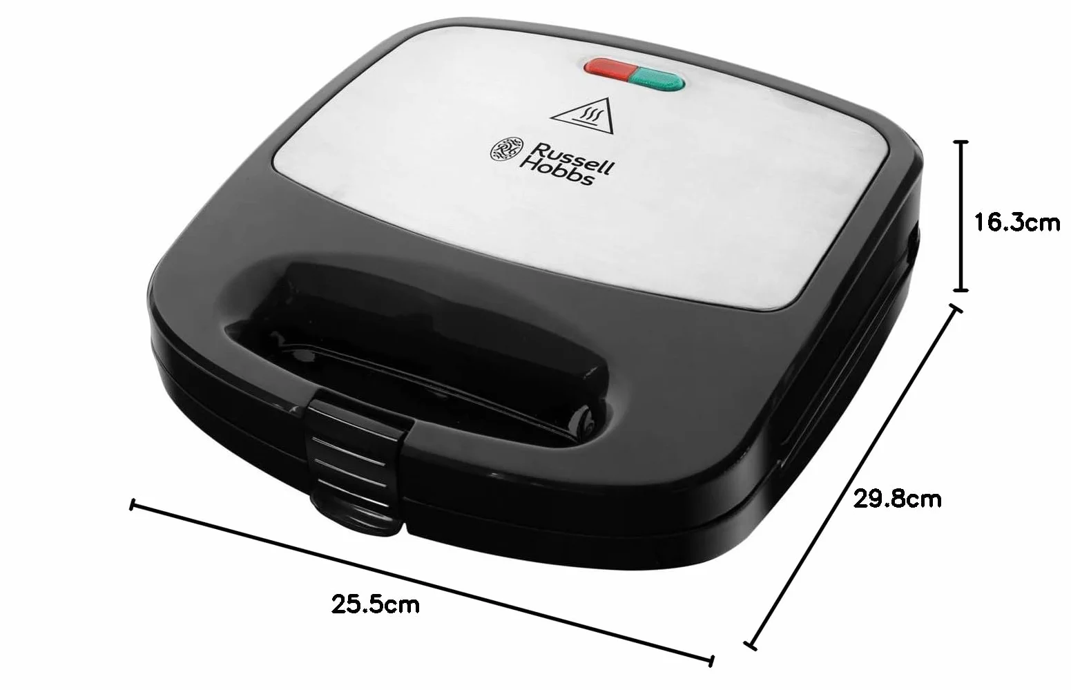 Russell Hobbs Sandwicheras [3 en 1: gofrera, tostadora, grill] Fiesta (750 W, placas antiadherente aptas para lavavajillas, accesorios disponibles (no incluidos): cake pop, donut, churros) 24540-56