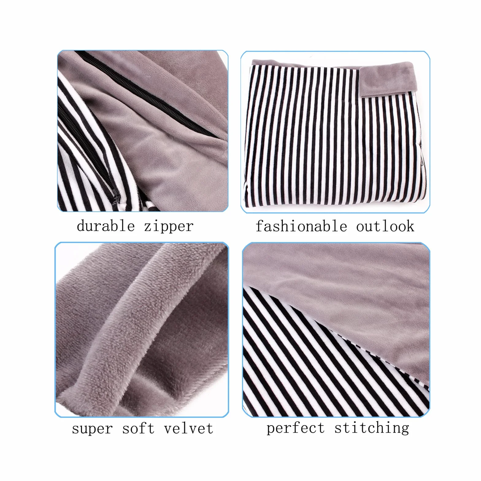 Bolsas de Frijoles de Almacenamiento de Juguetes de Peluche, Silla Plegable Suave, Cubierta de Asiento de sofá para niños, niños de Gran Capacidad Gris