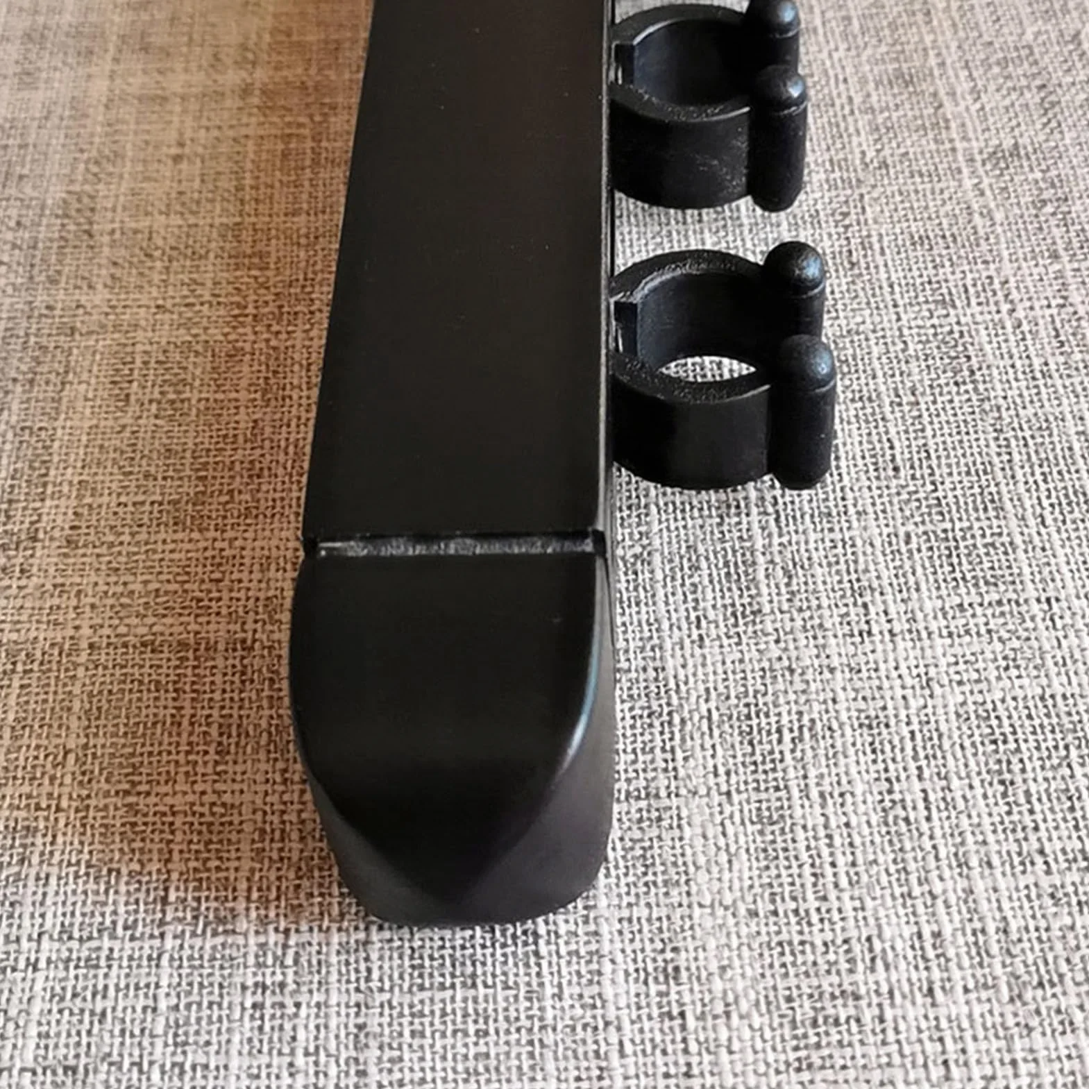 Soporte para tacos de madera dura 27 x 3 x 3 cm, almacenamiento 4 clips, organizador resistente