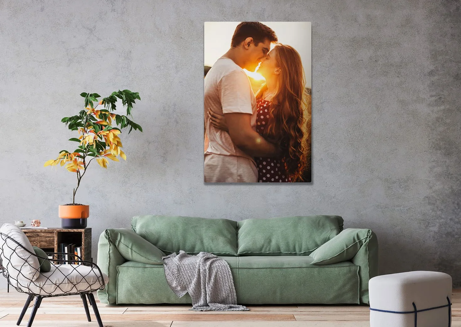 Panorama Cuadro Personalizado con Foto en Lienzo - 120x80 cm - Regalo San Valentín, Boda, Cumpleaños - Fabricado en España - 20 Tamaños Disponibles
