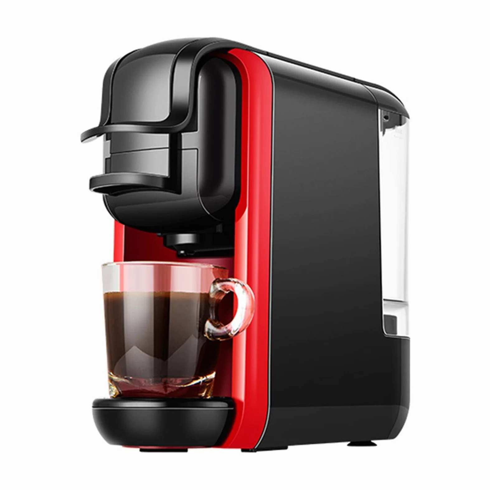 DieffematicKF Cafetera Máquina de café Espresso, cafetera de cápsulas multifunción para cápsulas Nespresso y café en polvo (Color : A, Size : UK)