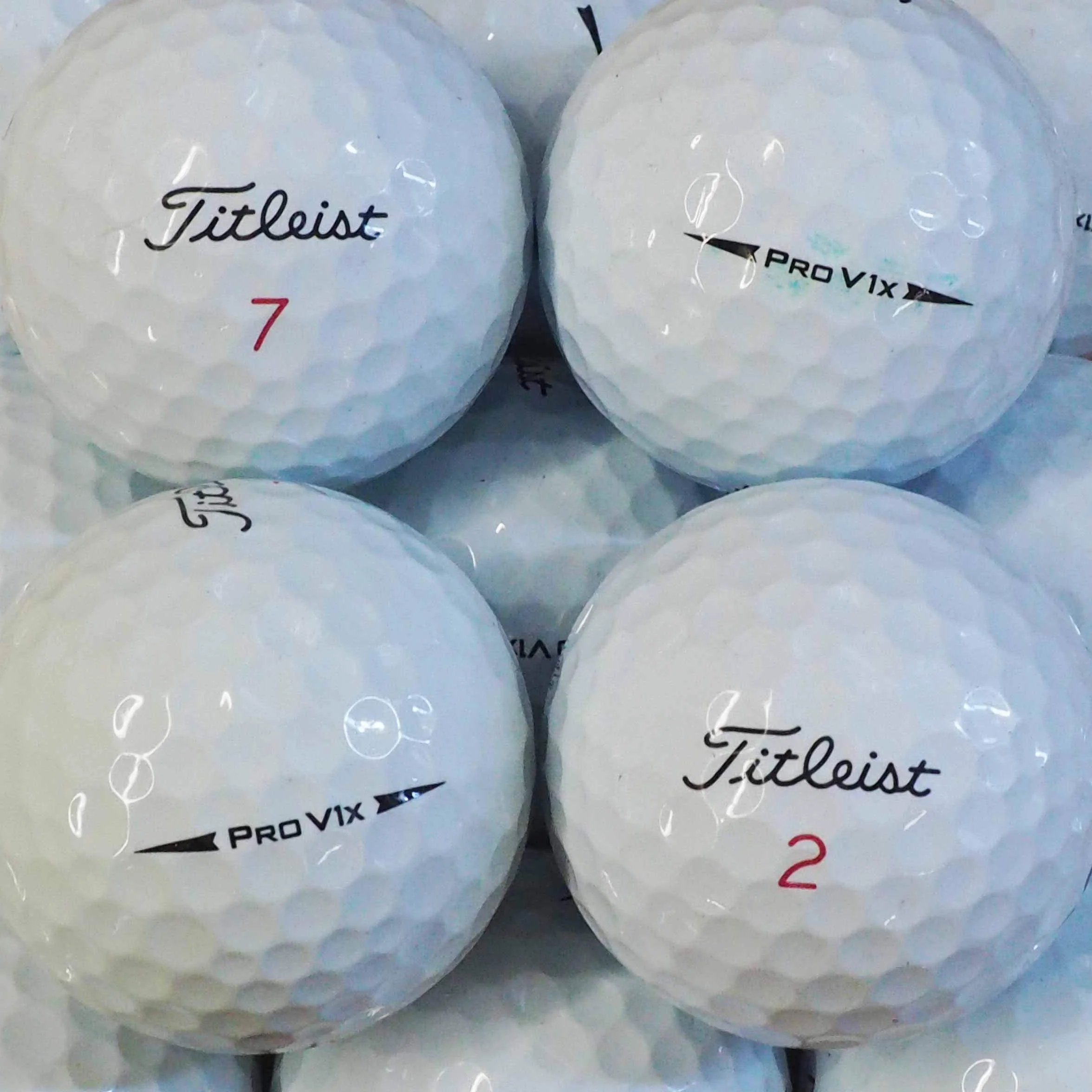 TITLEIST PRO V1X PELOTAS DE GOLF RECUPERADAS CALIDAD AAAA AAA