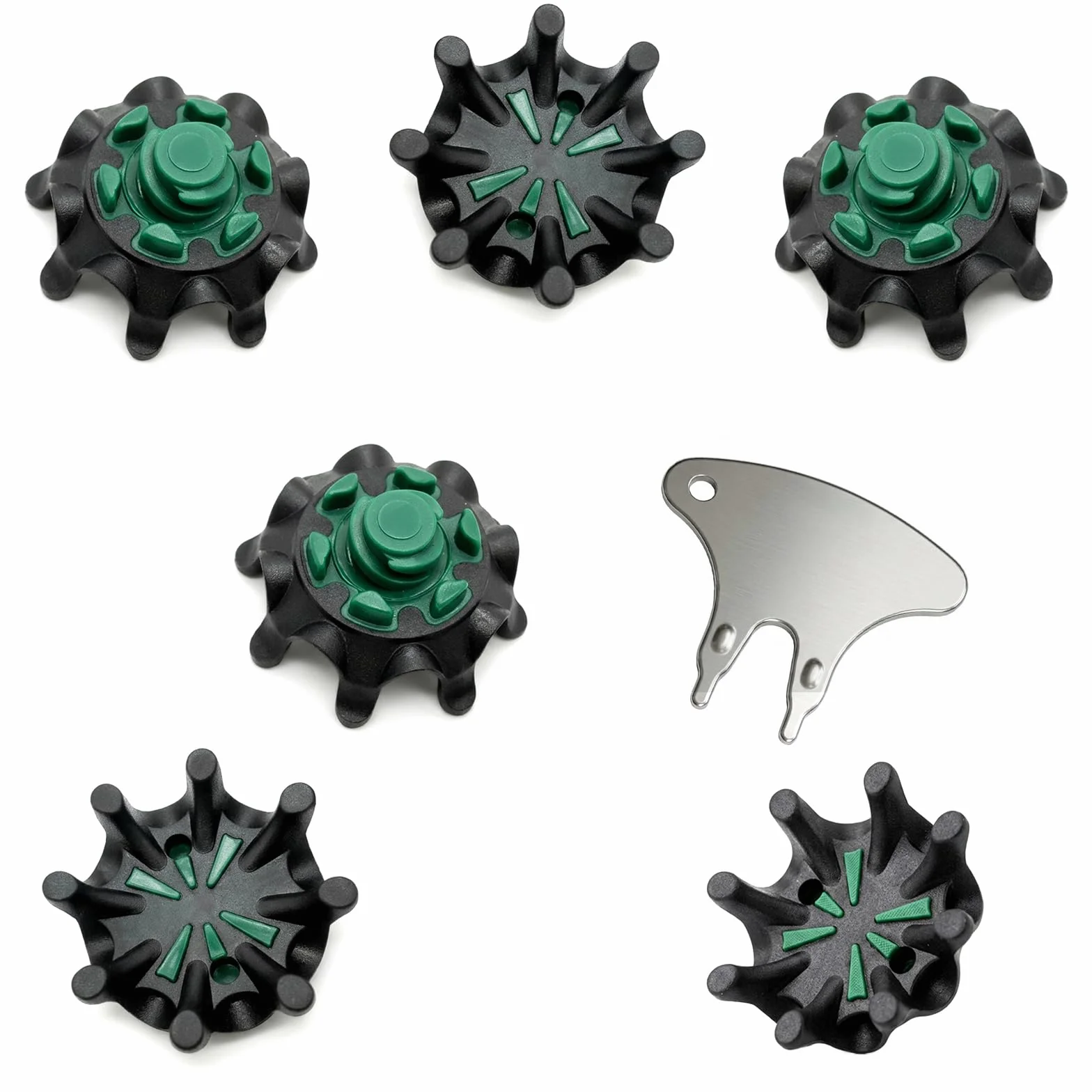 Tacos de golf FootJoy Fast Twist 3.0 repuesto negro verde 20 picos con llave