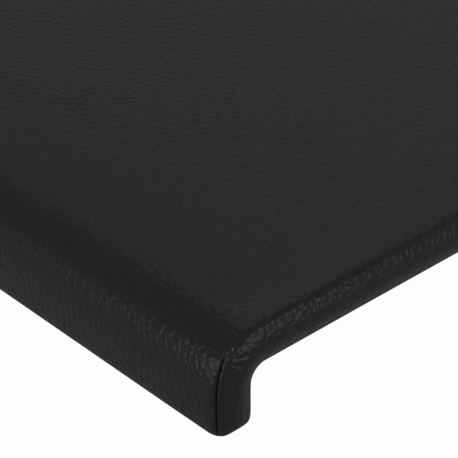 LAPOOH Cabecero con LED, Cabeceros Cama, Cabeceros Moderno, Cabezales Cama, Muebles Habitacion, Mueble Cabecero,Cama Cabeza, Cuero sintético Negro 160x5x78/88 cm