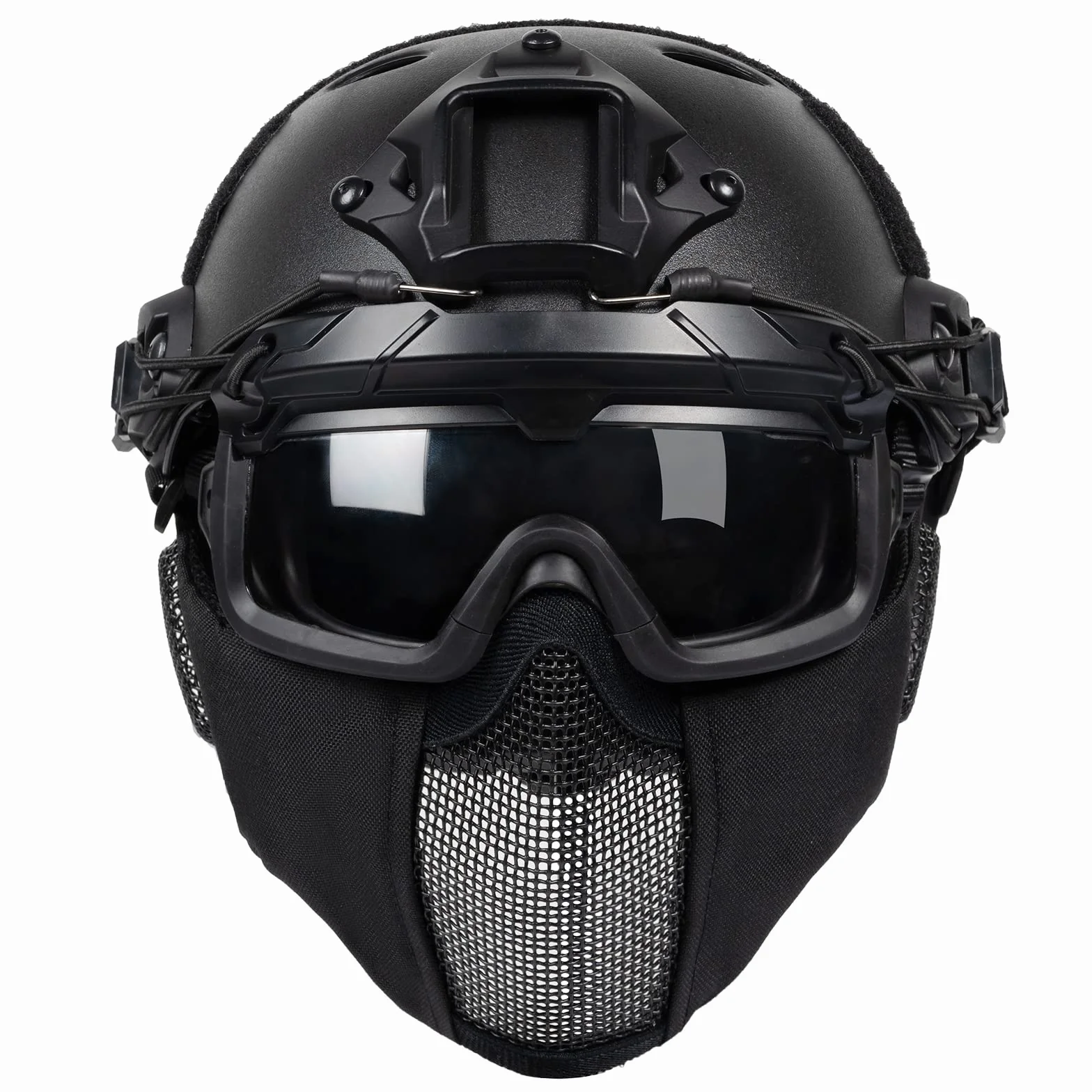 OneTigris Casco de Airsoft, Casco de Paintball Mich 2000 con máscara y Gafas para Airsoft Paintball