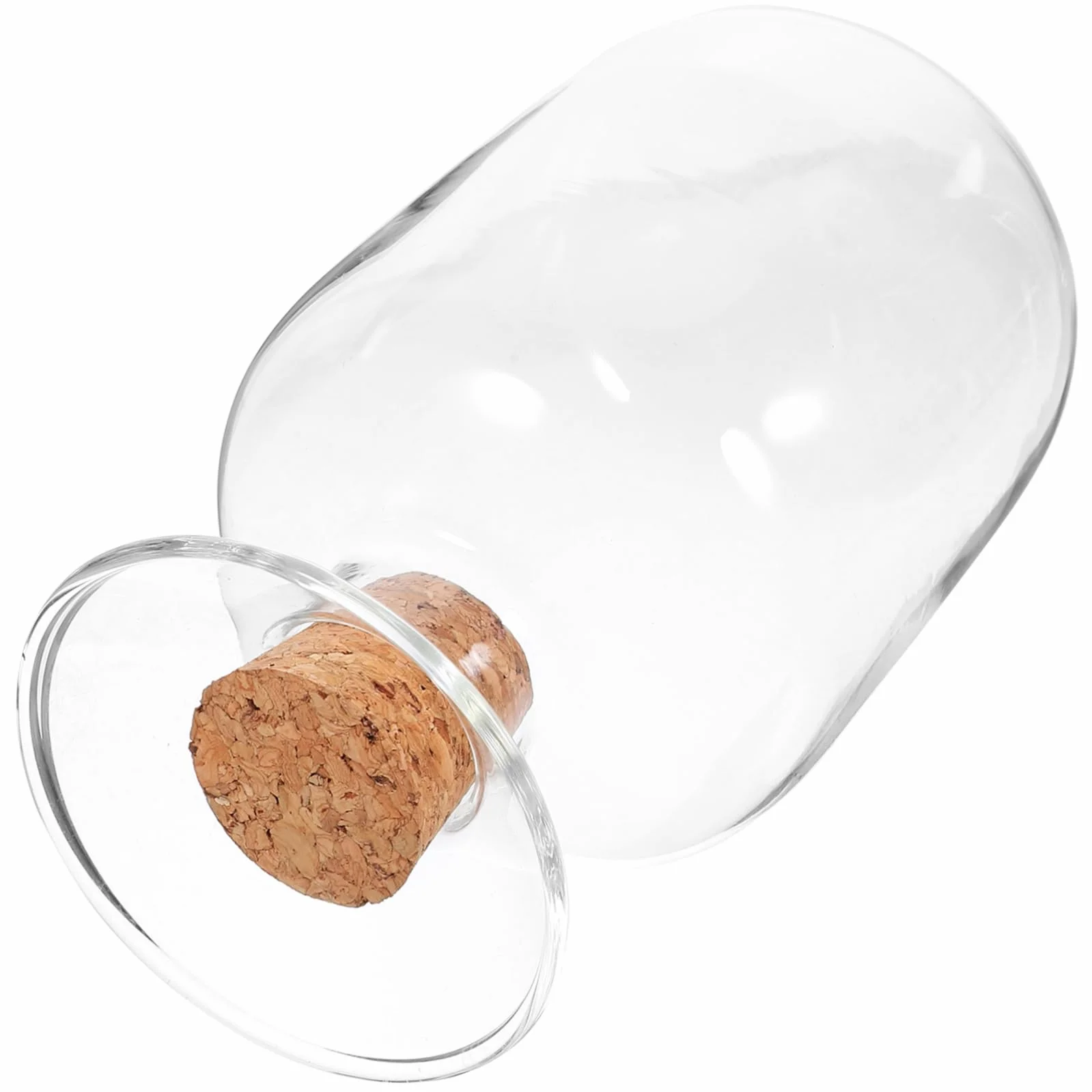 Botella De Vidrio Transparente Con Tapa Para Almacenamiento Y Exhibición De Cerillas Frasco Decorativo Multifuncional