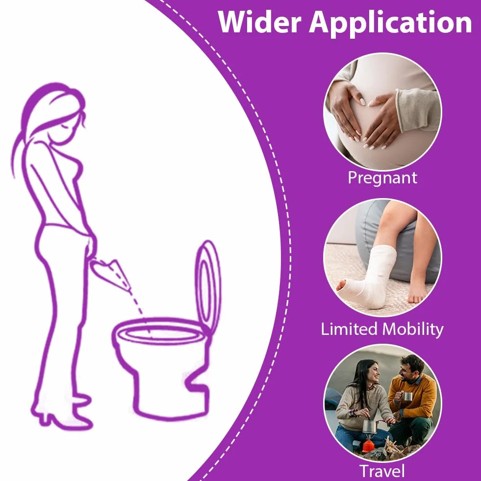 OFFCUP Urinella Desechable para Mujer, Embudo de Papel Portatil Plegable para Viaje Camping