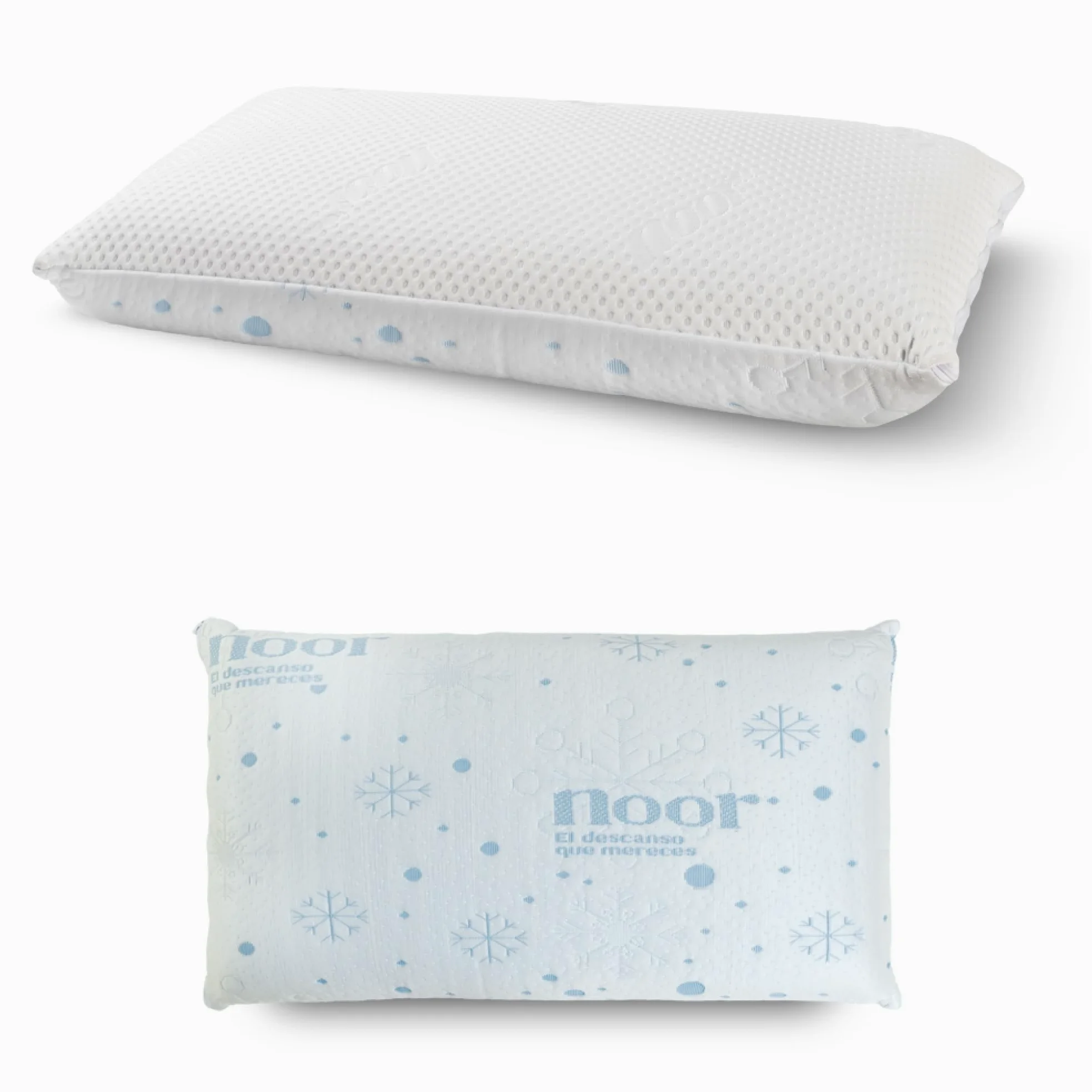 Almohada VISCO TÉRMICA Noor - Blanco, 070 cm.