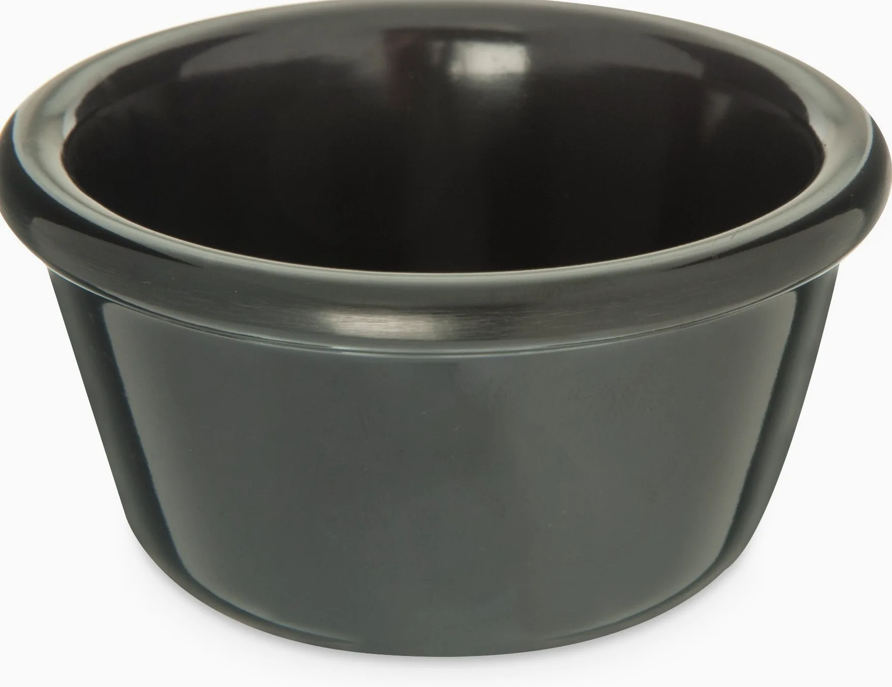 Carlisle S28503 Melamine Smooth Ramekin, 4 oz de capacidad, Negro (Caja de 48)