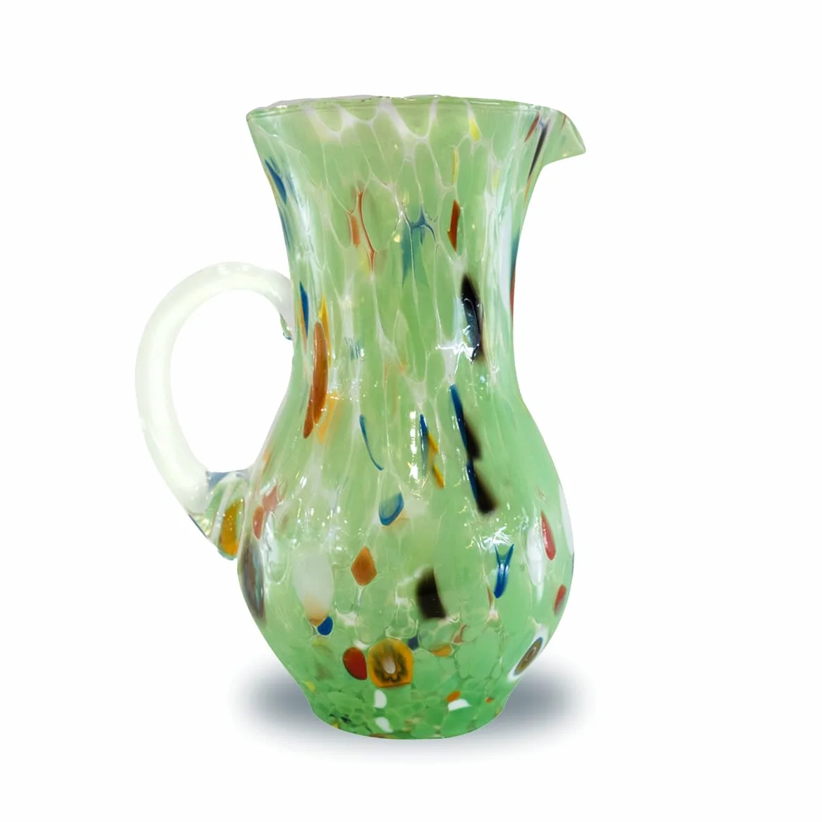 Gocce di Murano Jarra Buvette de 750 ml fabricada en Italia de vidrio soplado. Trabajados según la tradición de los artesanos de Murano, jarra de mesa elegante