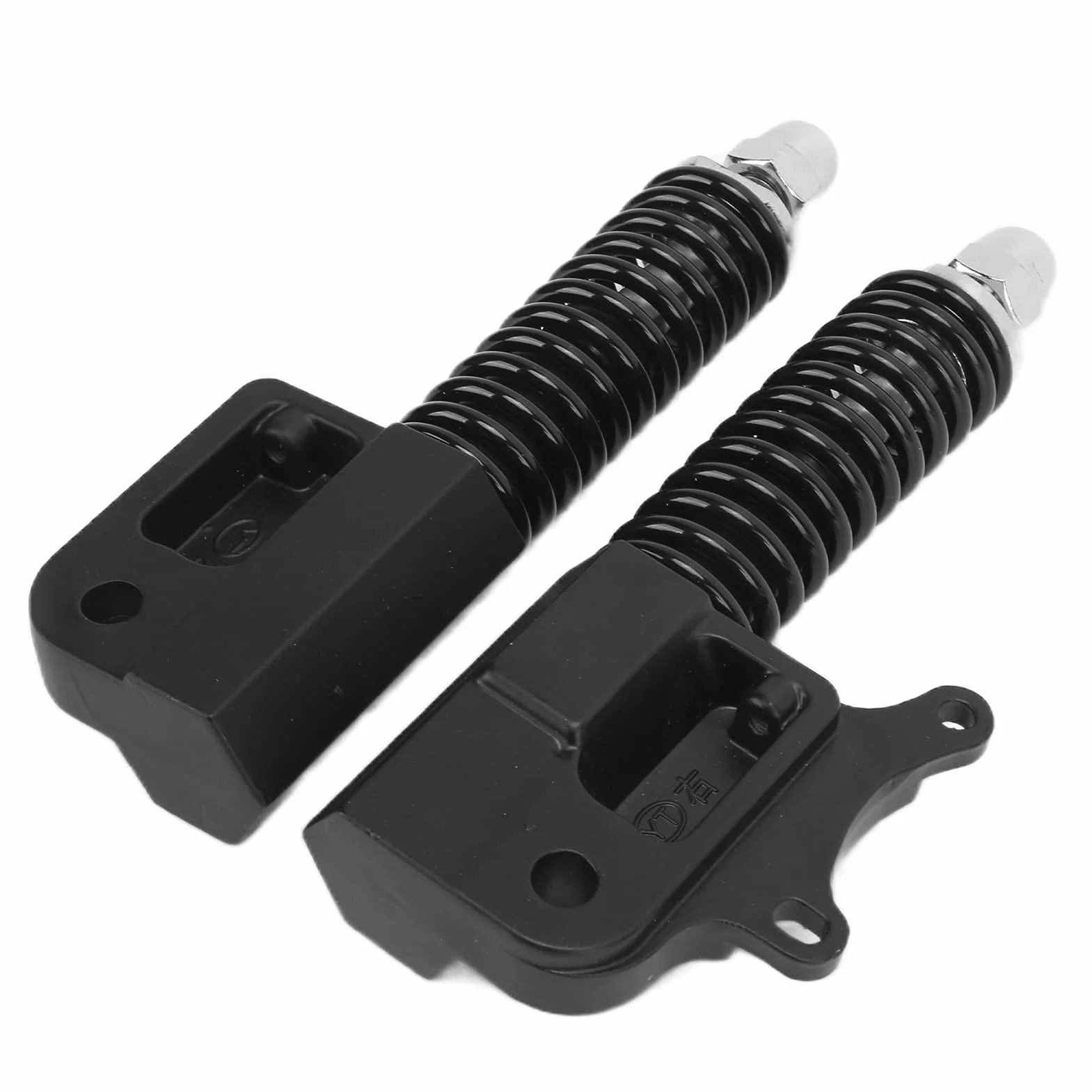 Scooter Eléctrico de 10 Pulgadas Horquilla Delantera Resorte Hidráulico Amortiguador Suspensión Amortiguadores de Vibración de Acero Inoxidable Par Negro Izquierdo y Derecho
